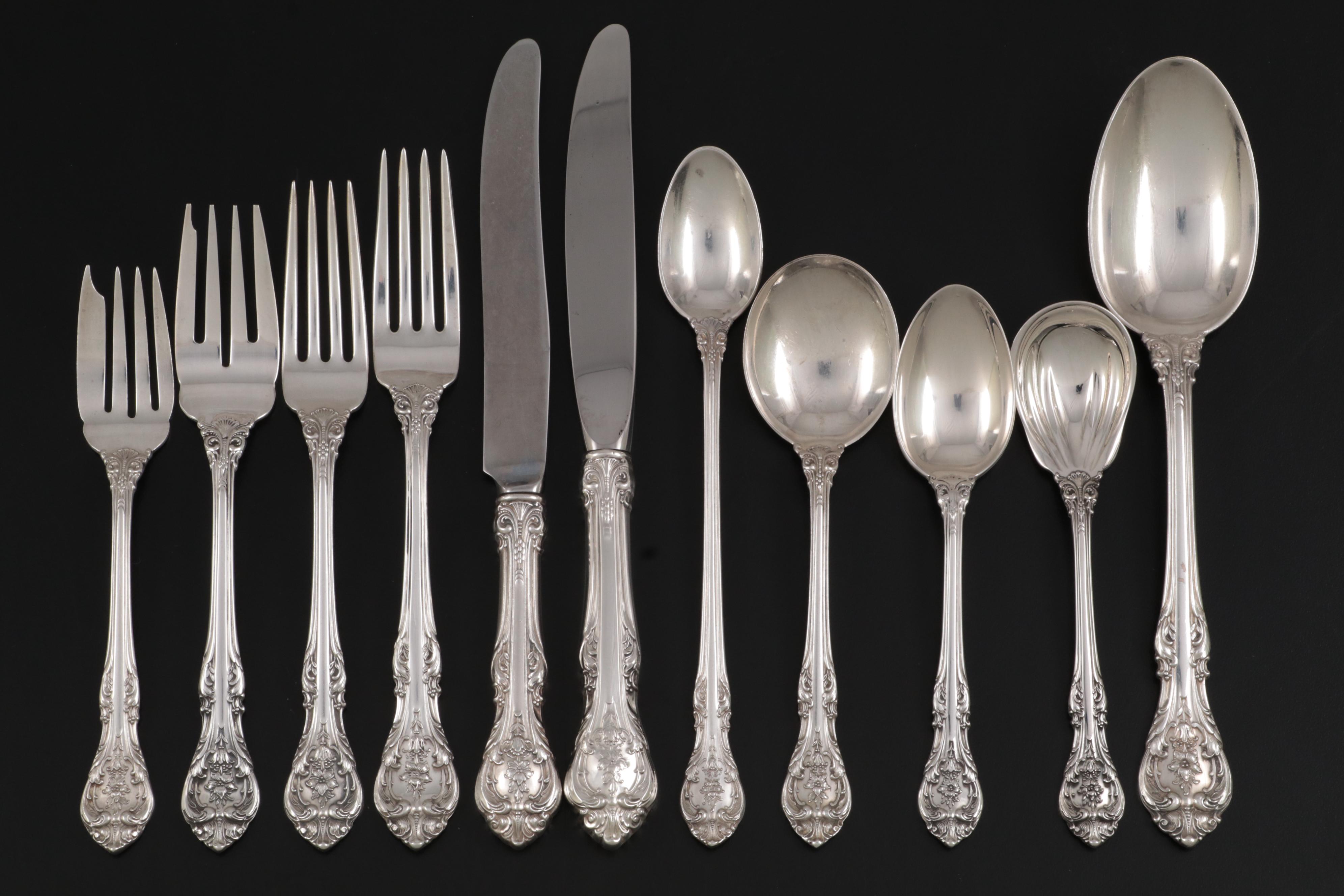 Gorham "King Edward" Sterling Silver Flatware and Serving Utensils