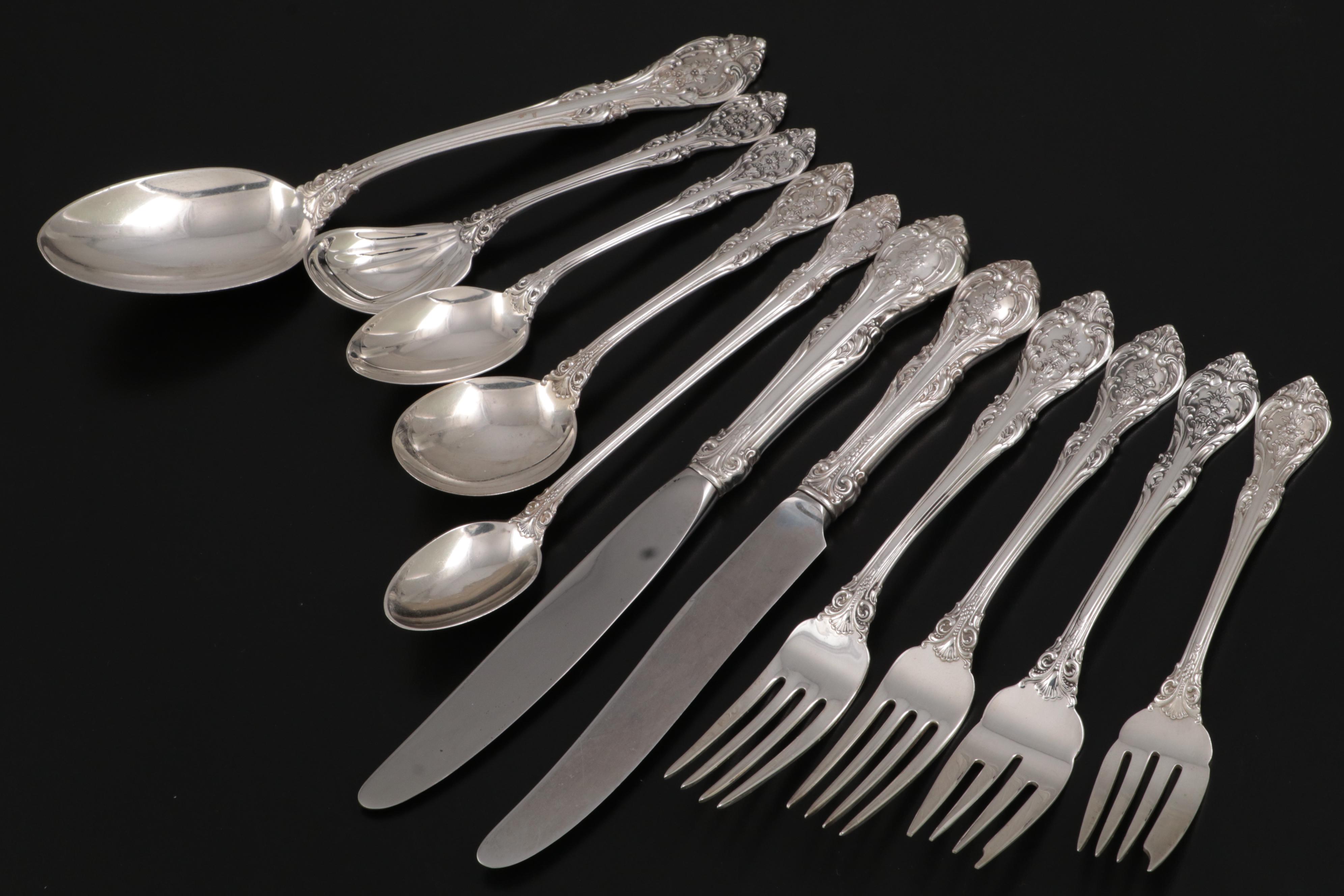 Gorham "King Edward" Sterling Silver Flatware and Serving Utensils