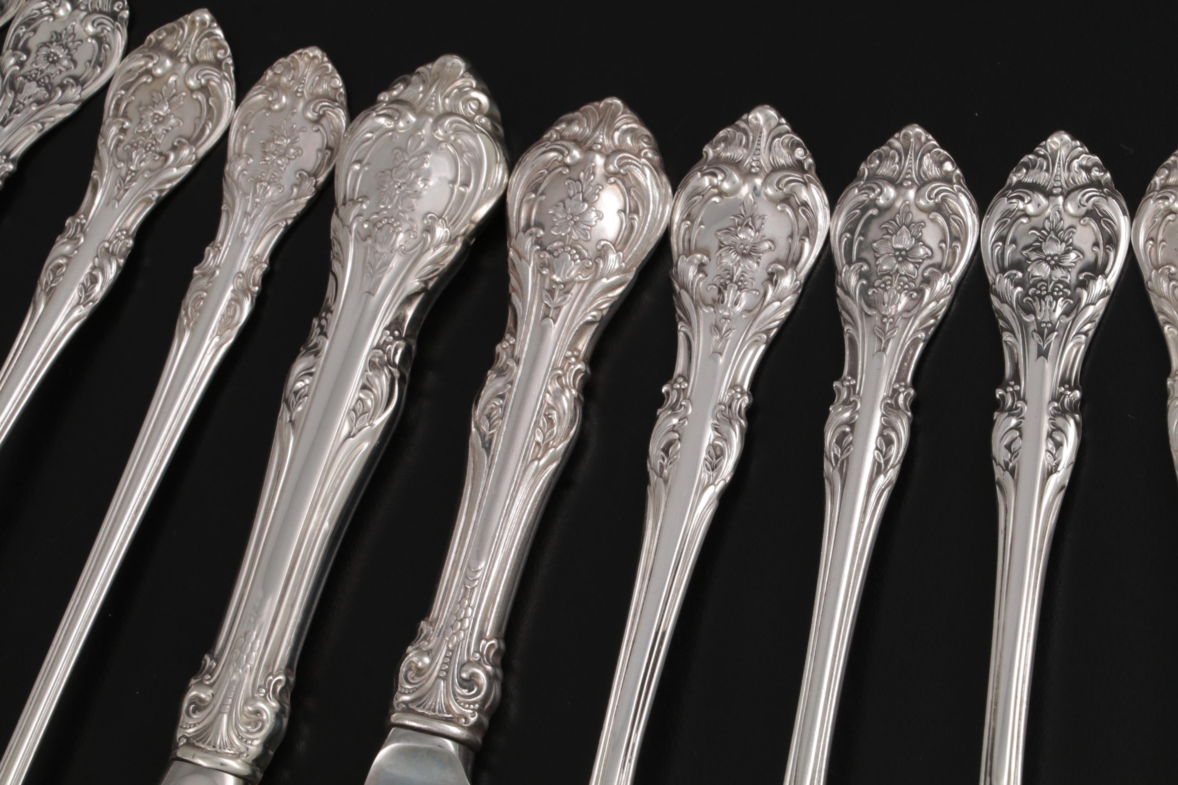 Gorham "King Edward" Sterling Silver Flatware and Serving Utensils