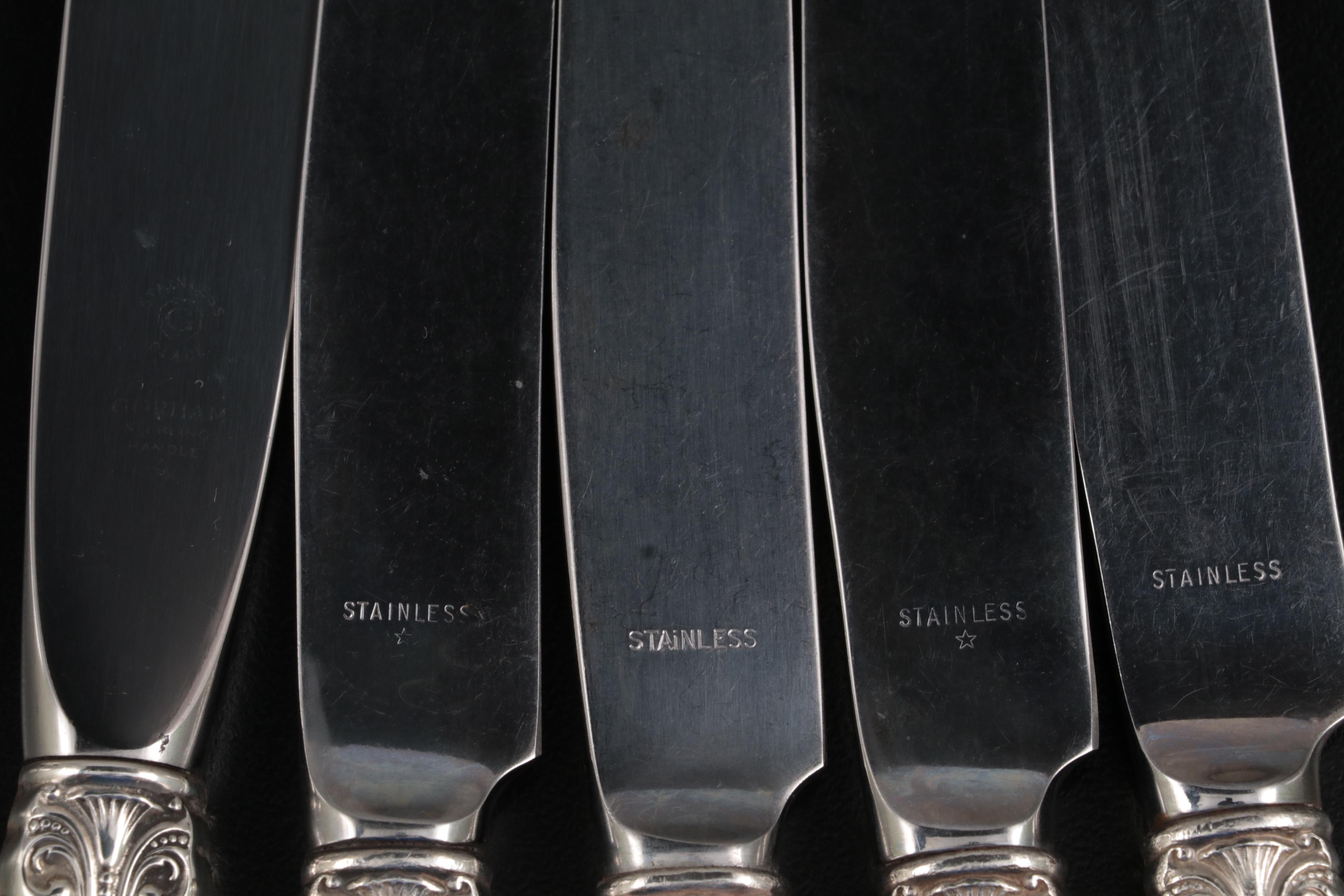 Gorham "King Edward" Sterling Silver Flatware and Serving Utensils