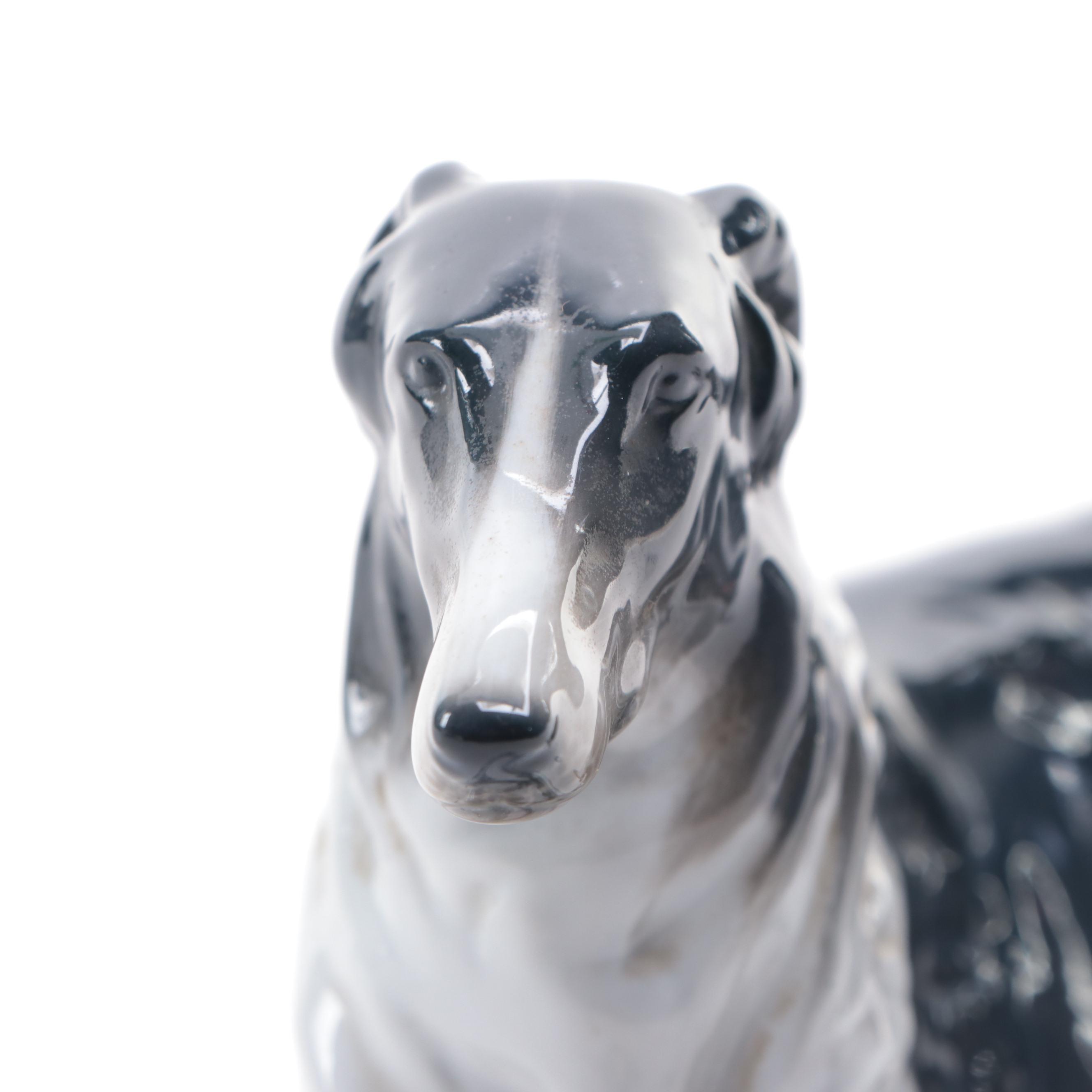 Rosenthal German Porcelain Borzoi Figure, Mid to Late 20th Century