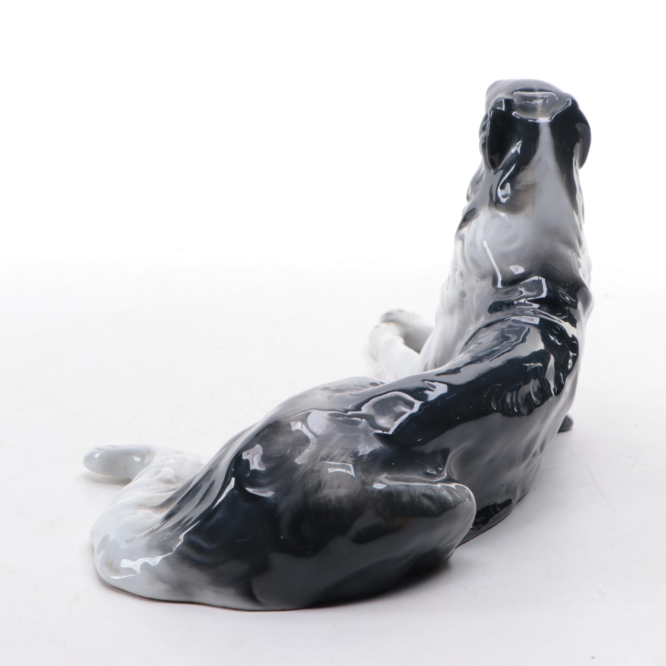 Rosenthal German Porcelain Borzoi Figure, Mid to Late 20th Century