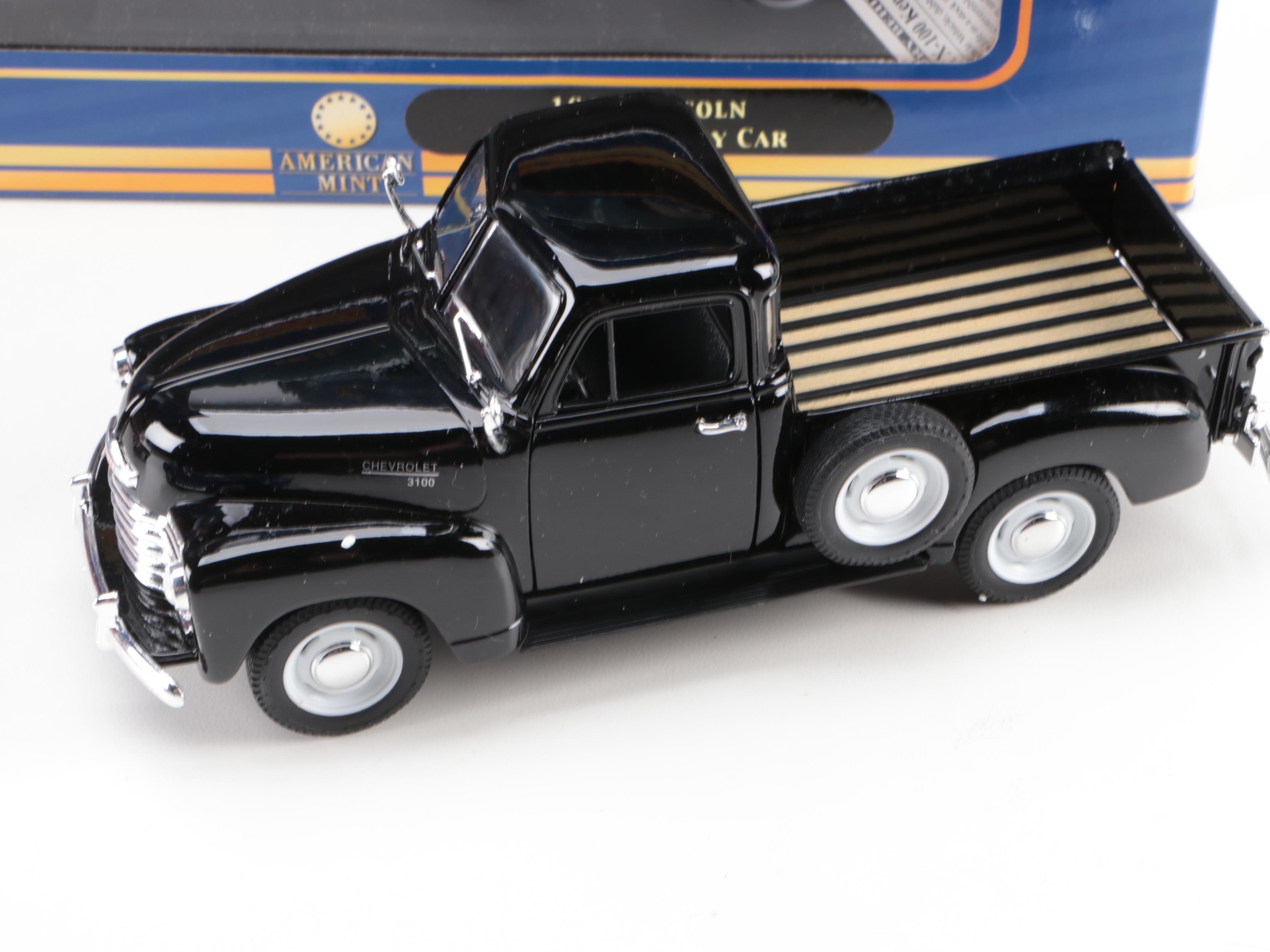 Elvis Motor Classics 1955 Pink Cadillac and Other Diecast Toy Cars