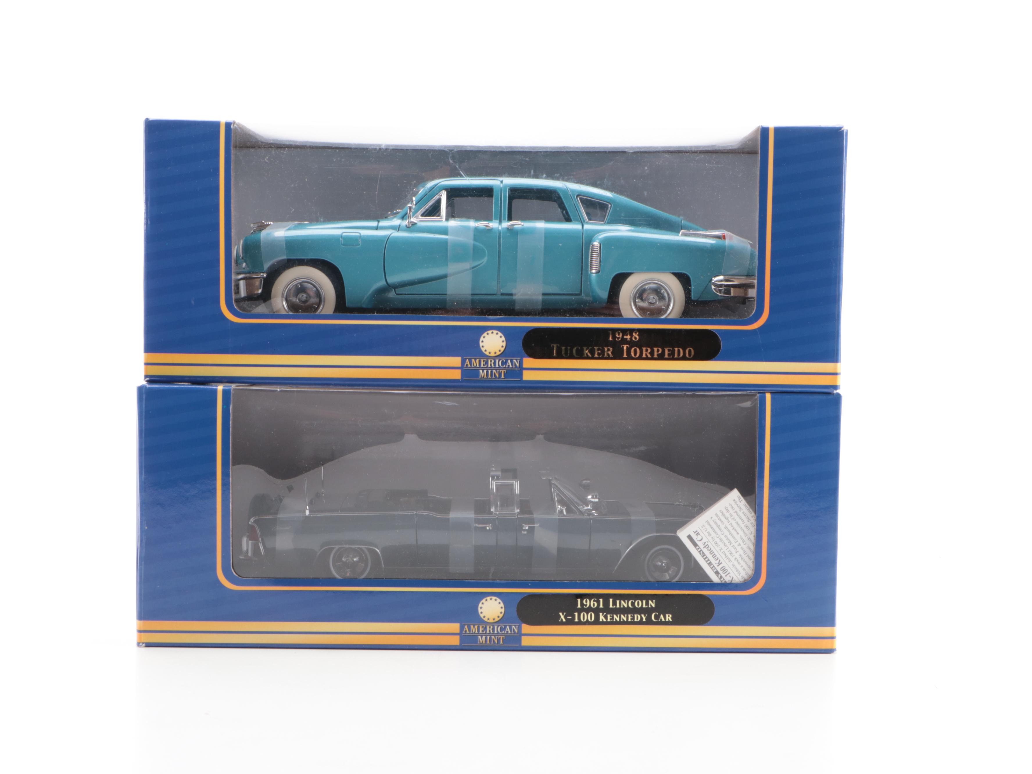 Elvis Motor Classics 1955 Pink Cadillac and Other Diecast Toy Cars