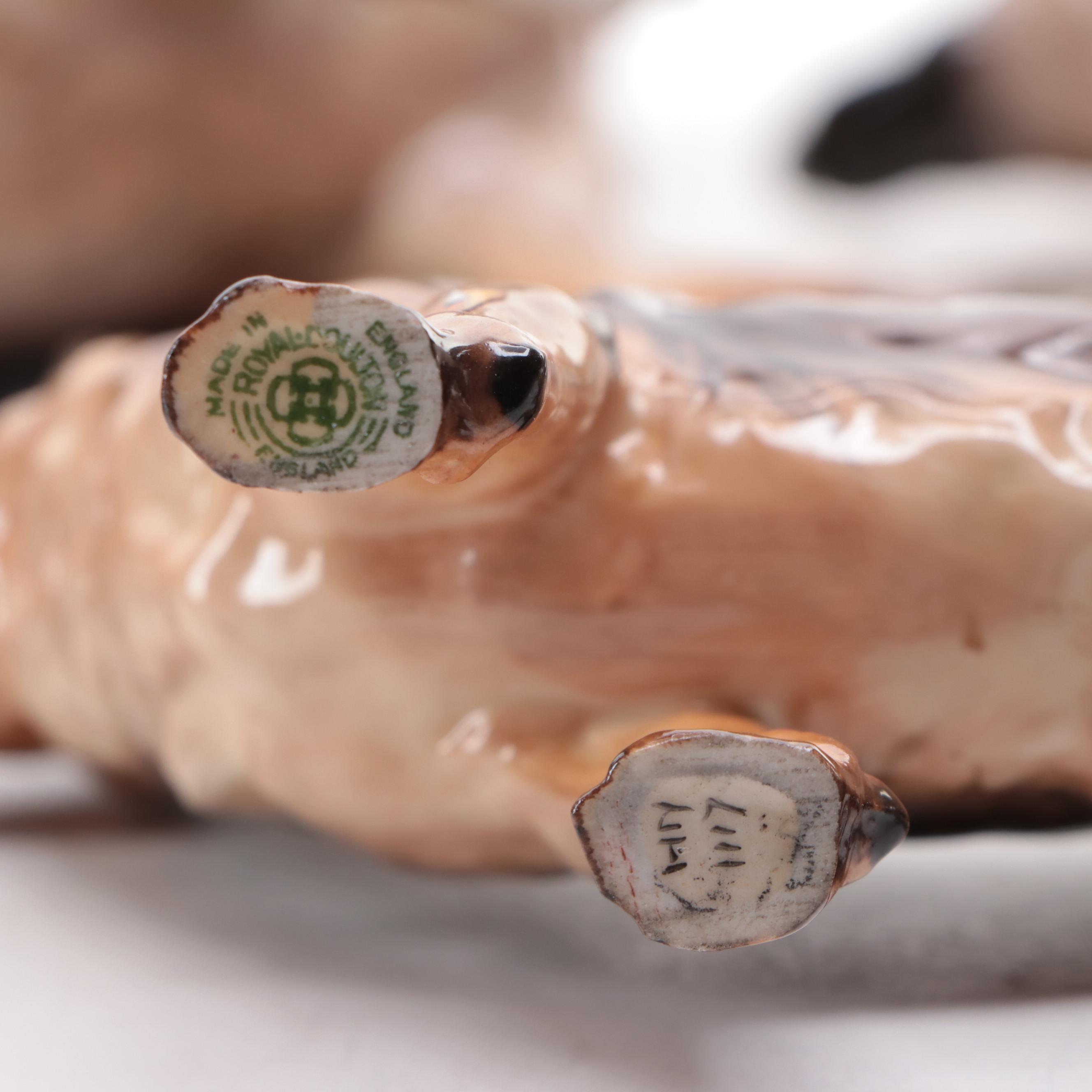 Royal Doulton Bone China "Benign of Picardy" and Other German Shepherd Figures