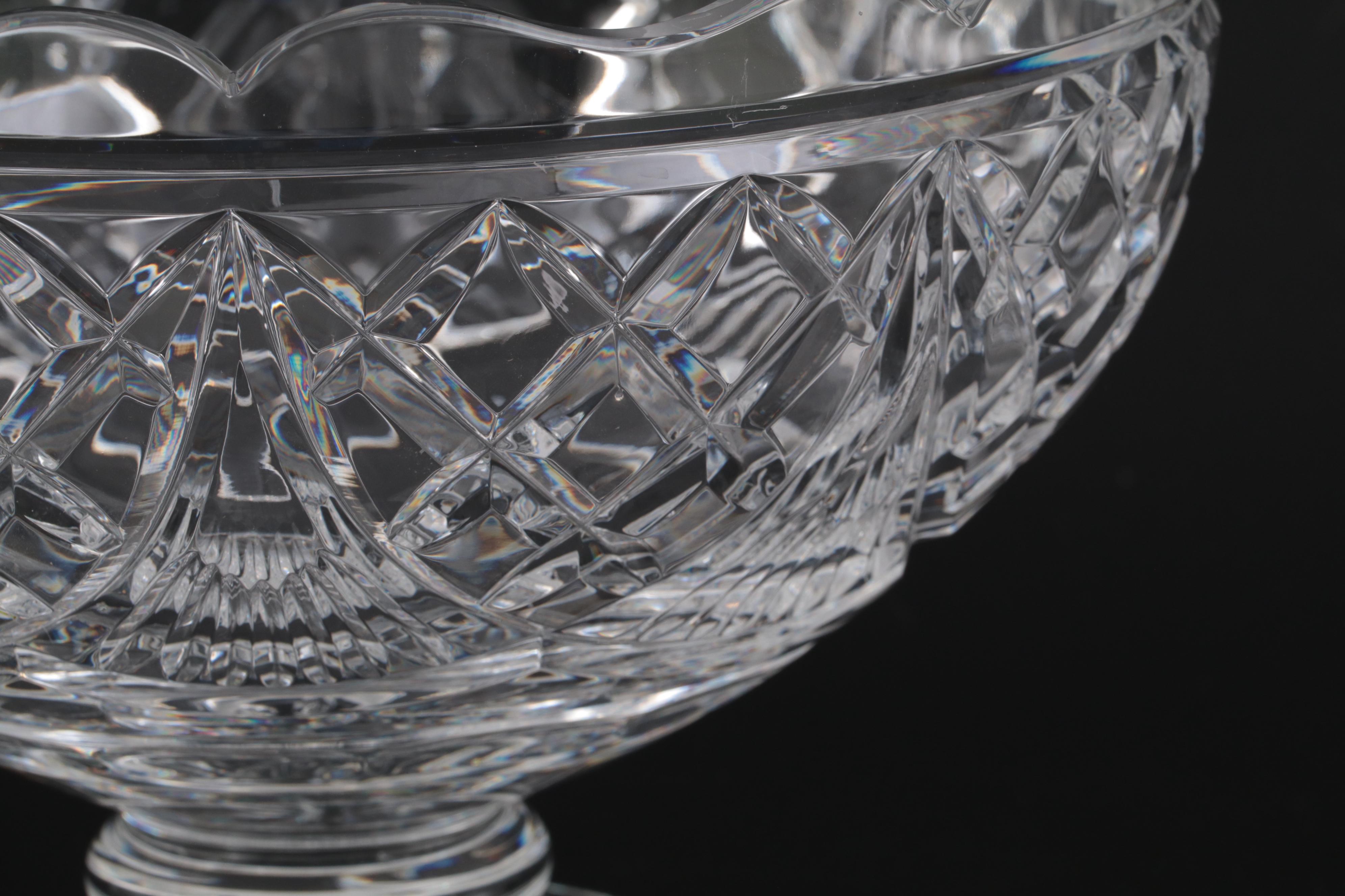 Waterford Crystal "America's Heritage Collection" Footed Centerpiece Bowl