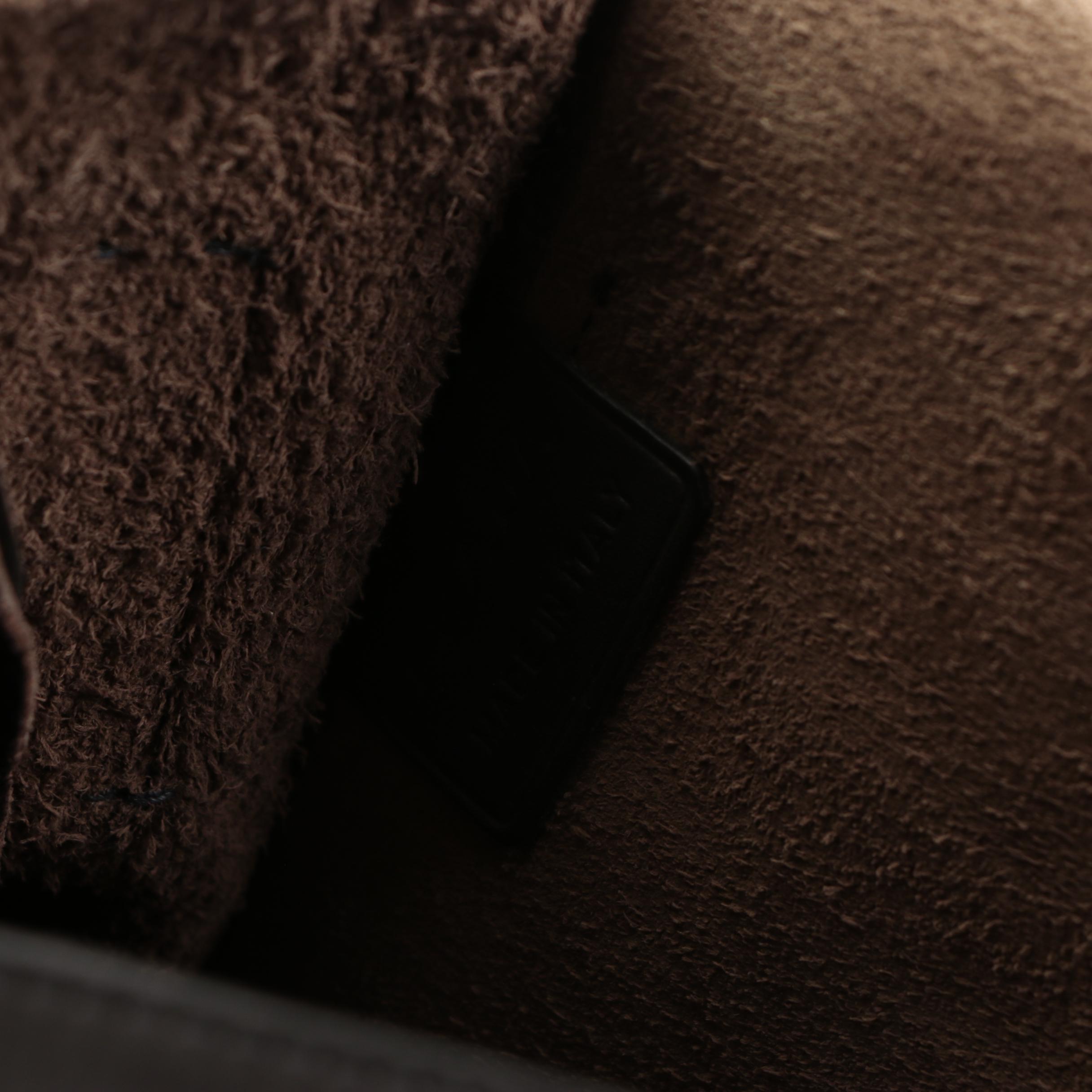 Prada Messenger Bag in Dark Brown Leather