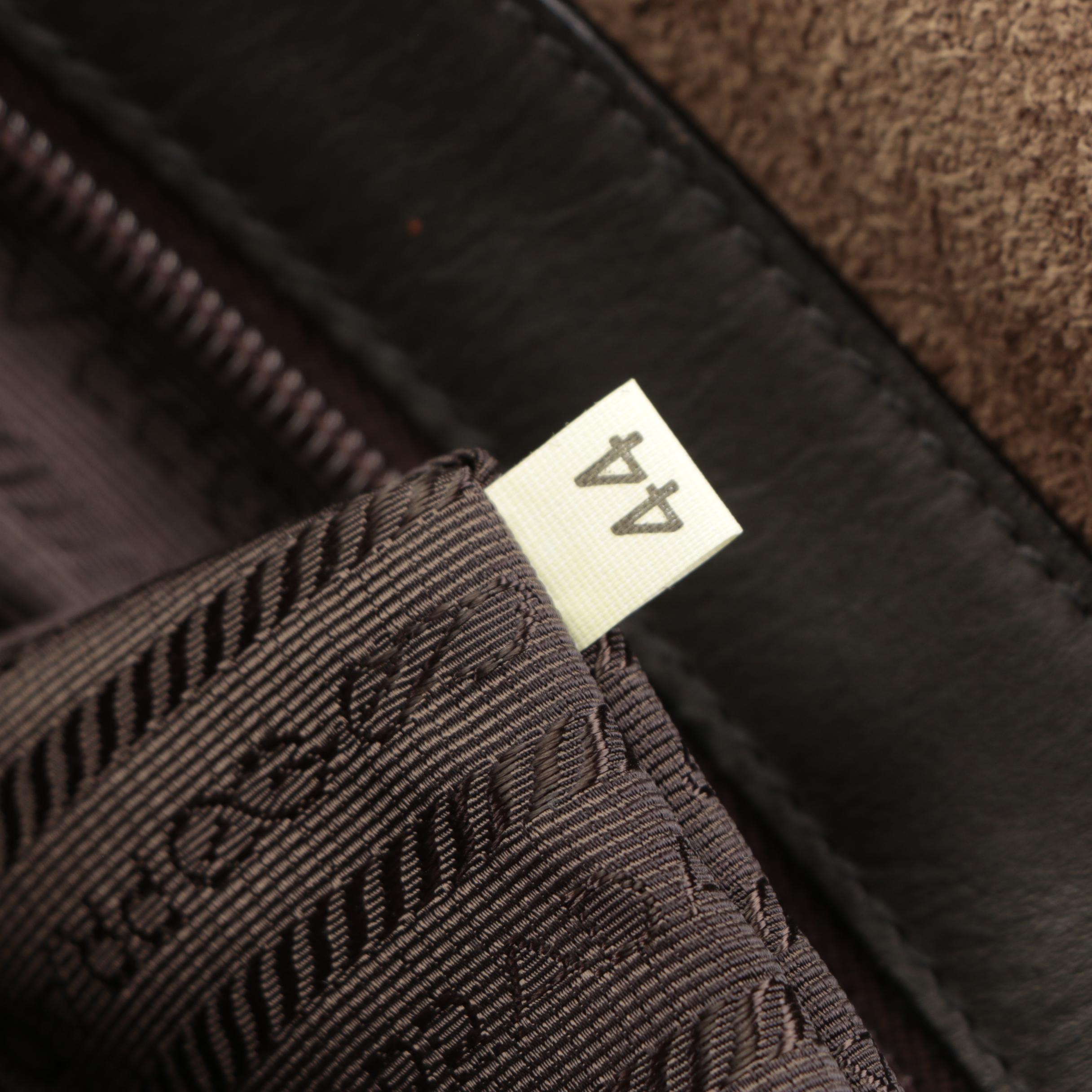 Prada Messenger Bag in Dark Brown Leather