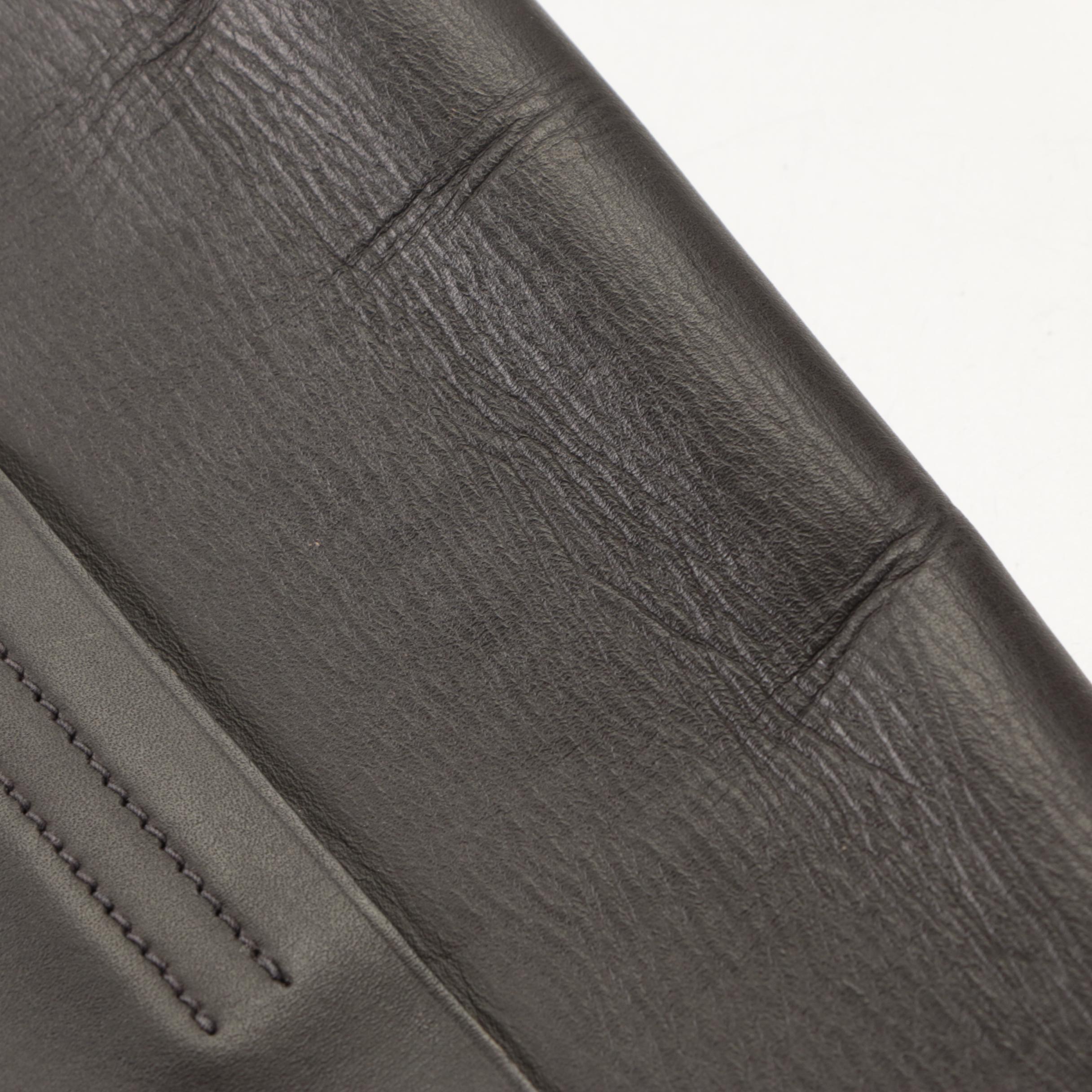 Prada Messenger Bag in Dark Brown Leather