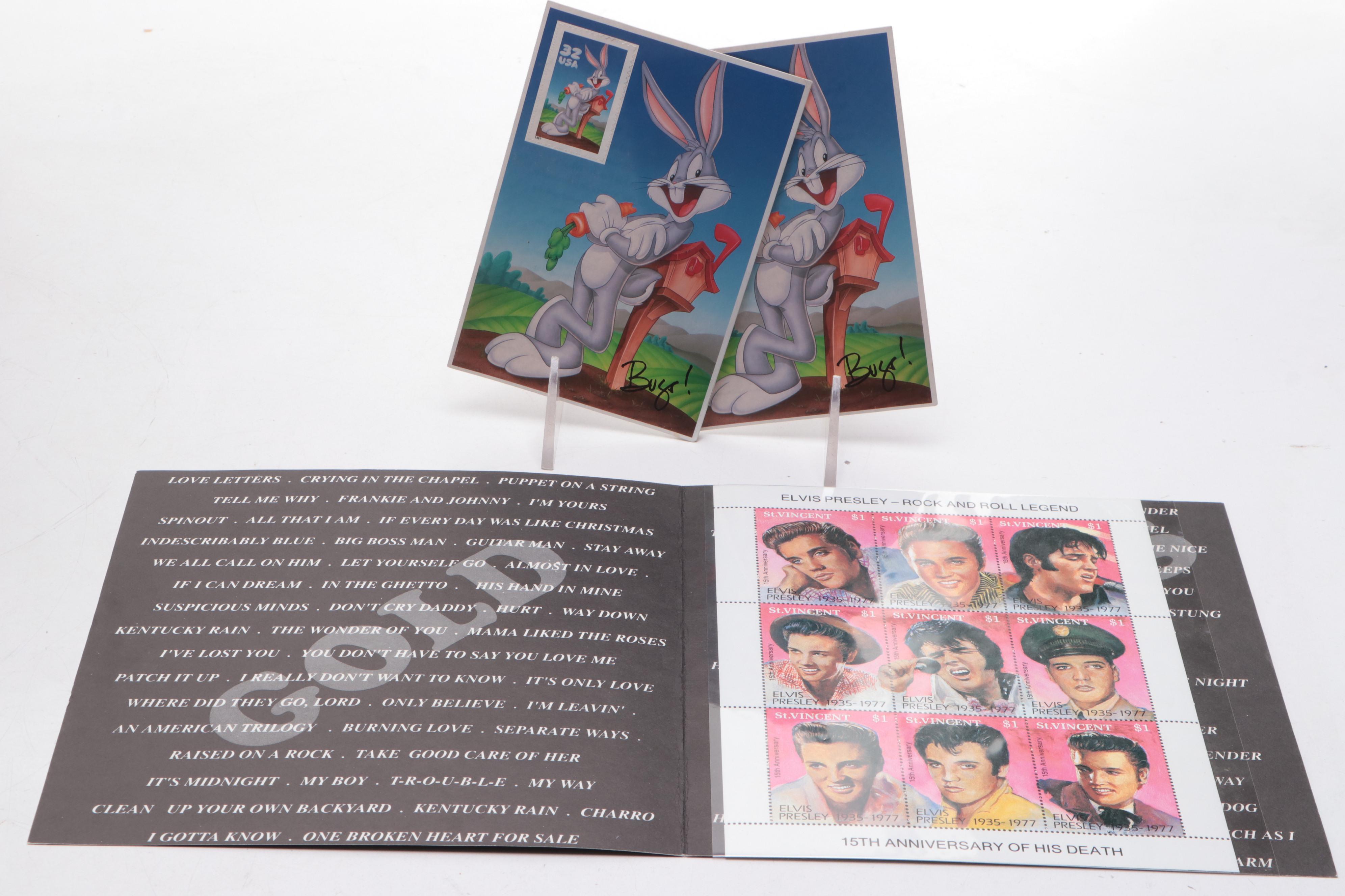 Elvis Presley Postage Stamp Collection Elvis and More Vinyl Records