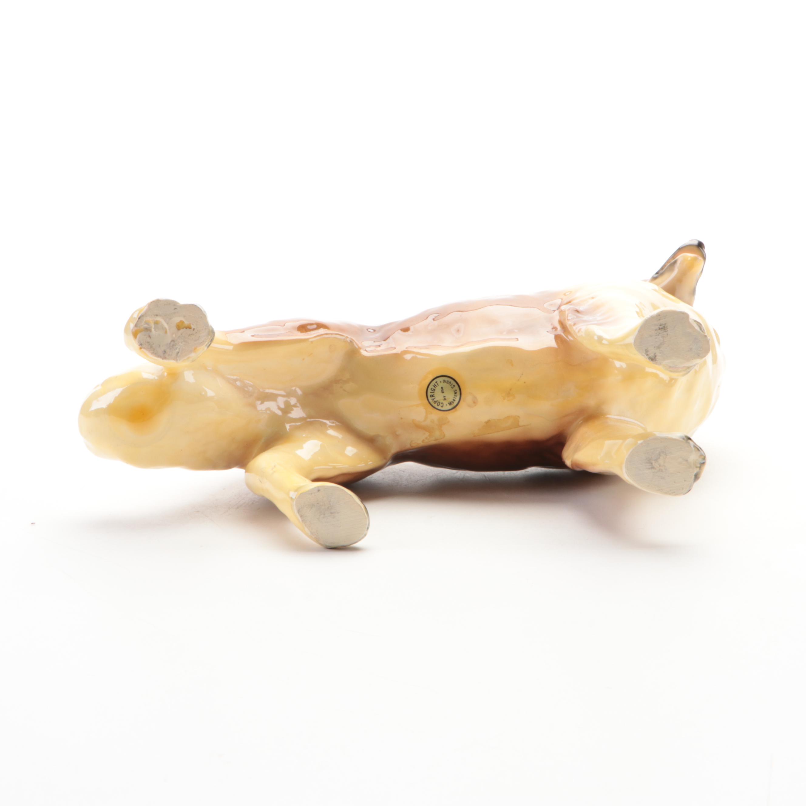 Mortens Studio Ceramic Rough Coat Collie Figurines, Mid-20th Century