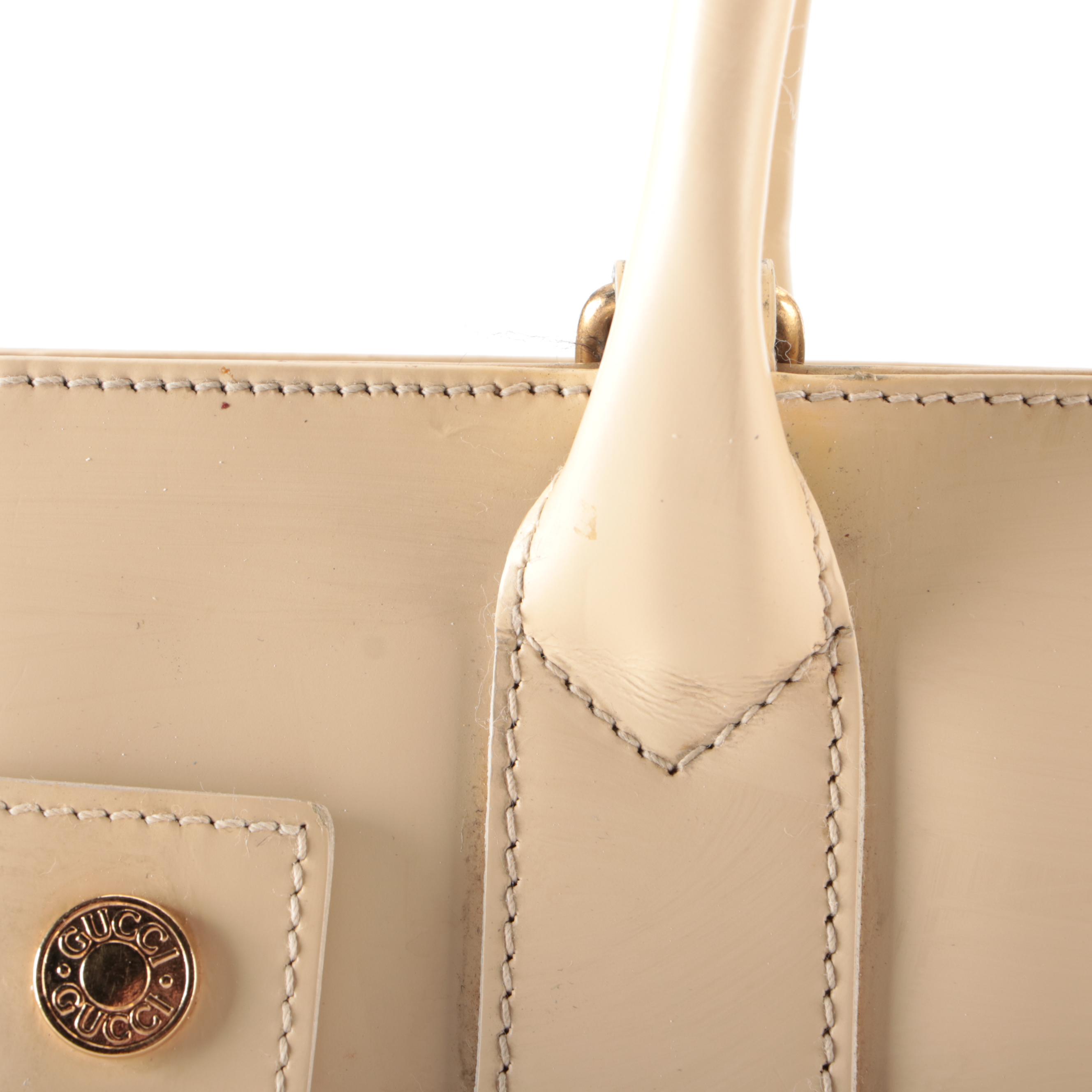 Gucci Tote Bag in Beige Mastercalf Leather