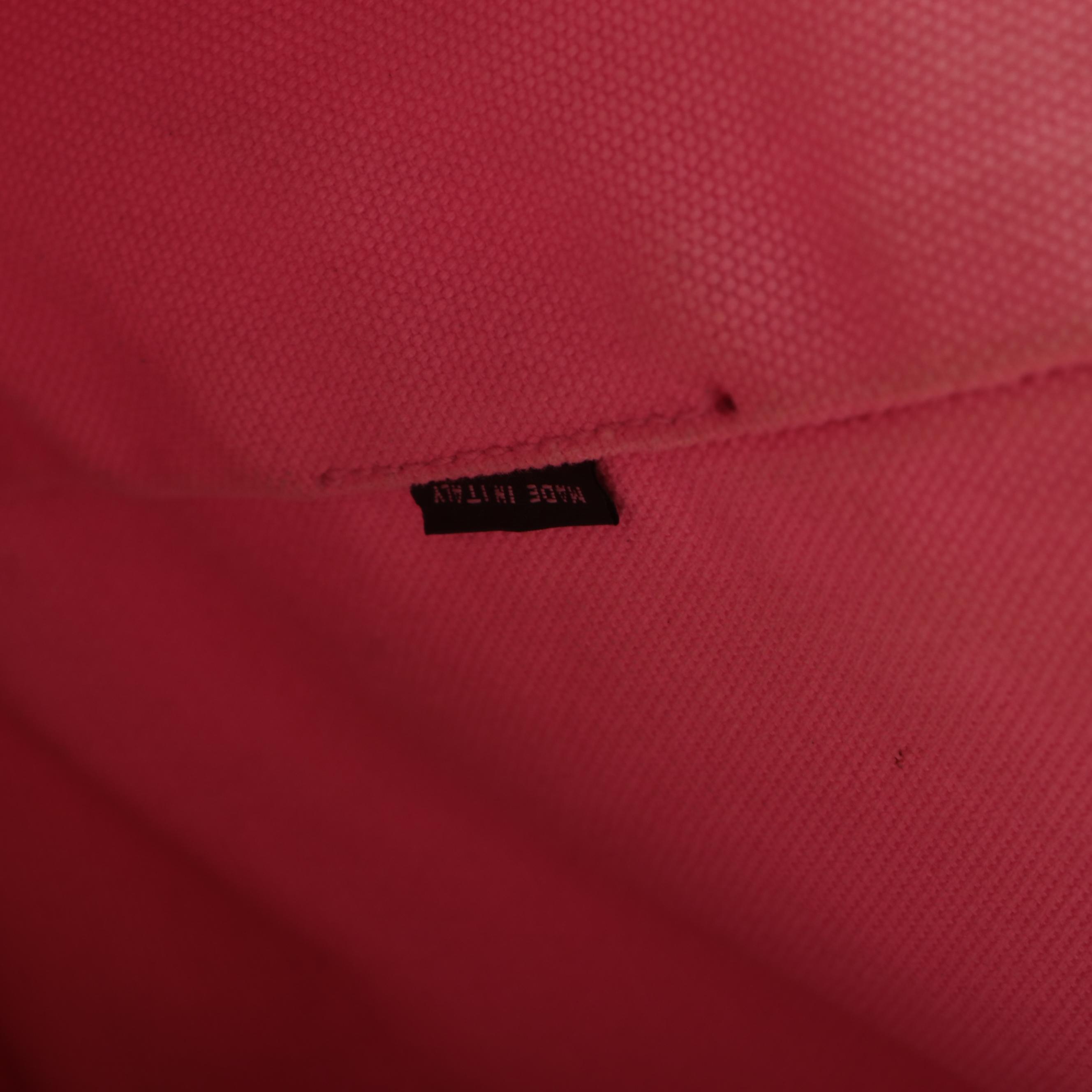 Prada Logo Open Tote Bag in Pink Cotton Canvas