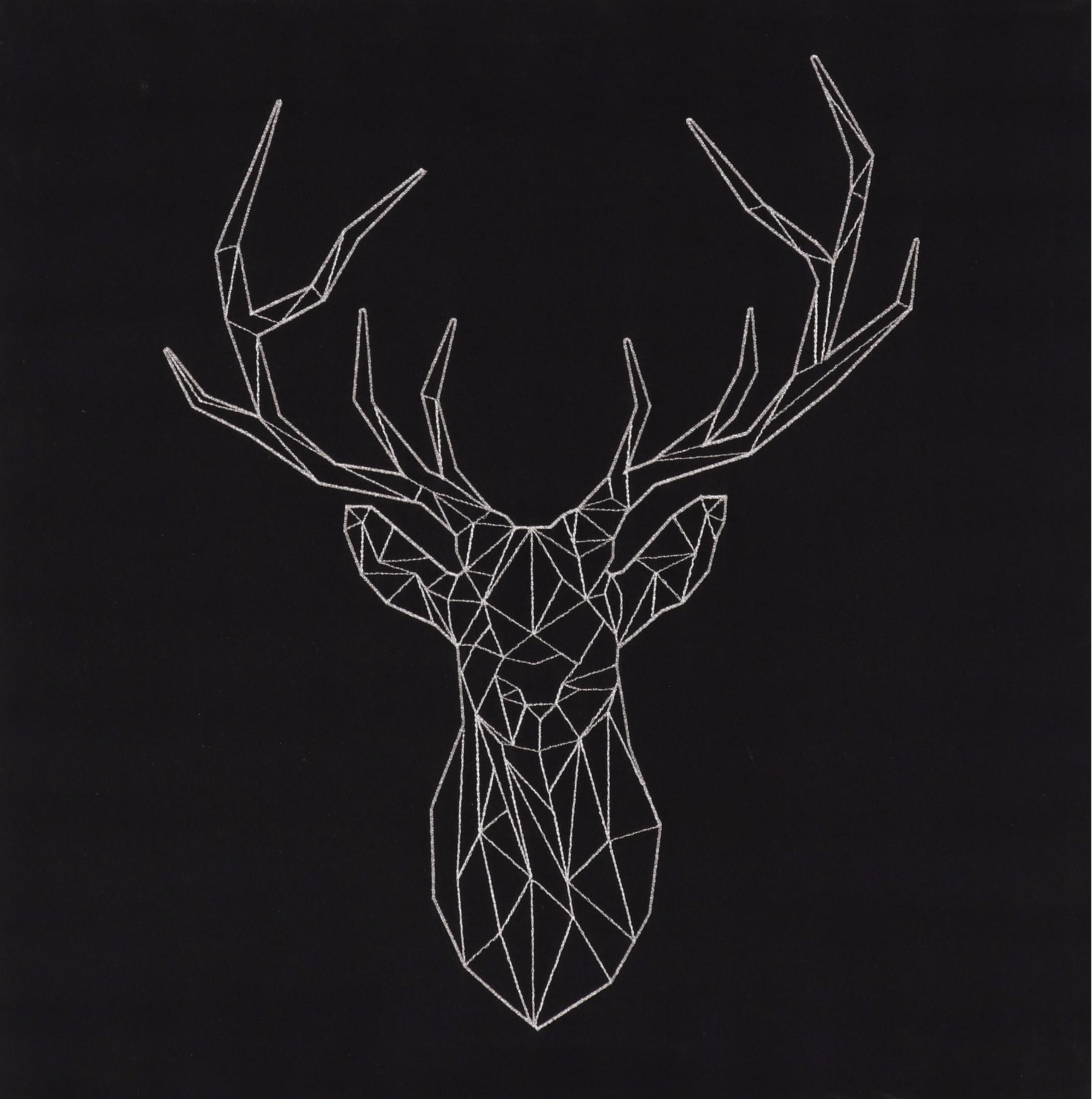 IKEA Machine-Embroidered Deer Silhouette