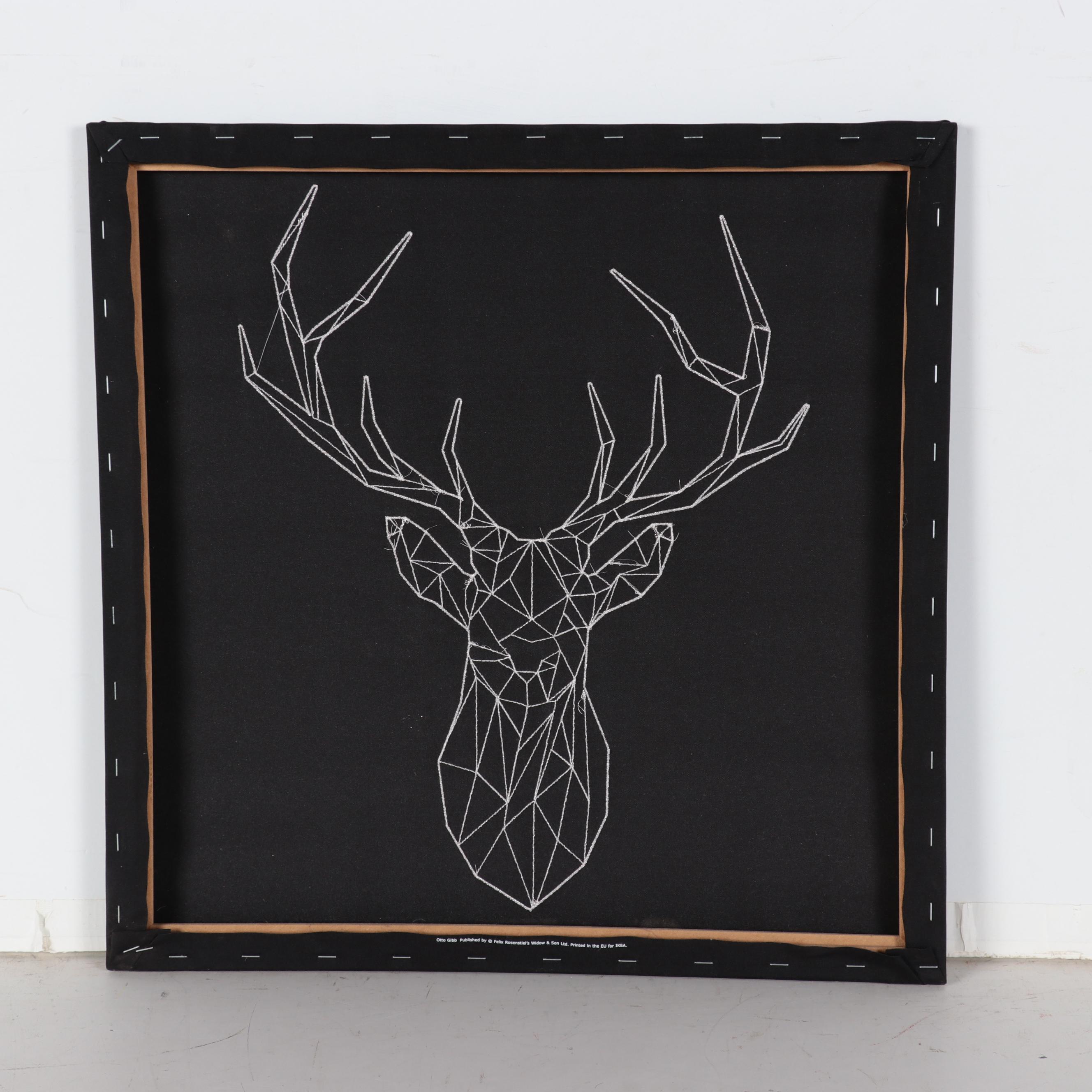 IKEA Machine-Embroidered Deer Silhouette