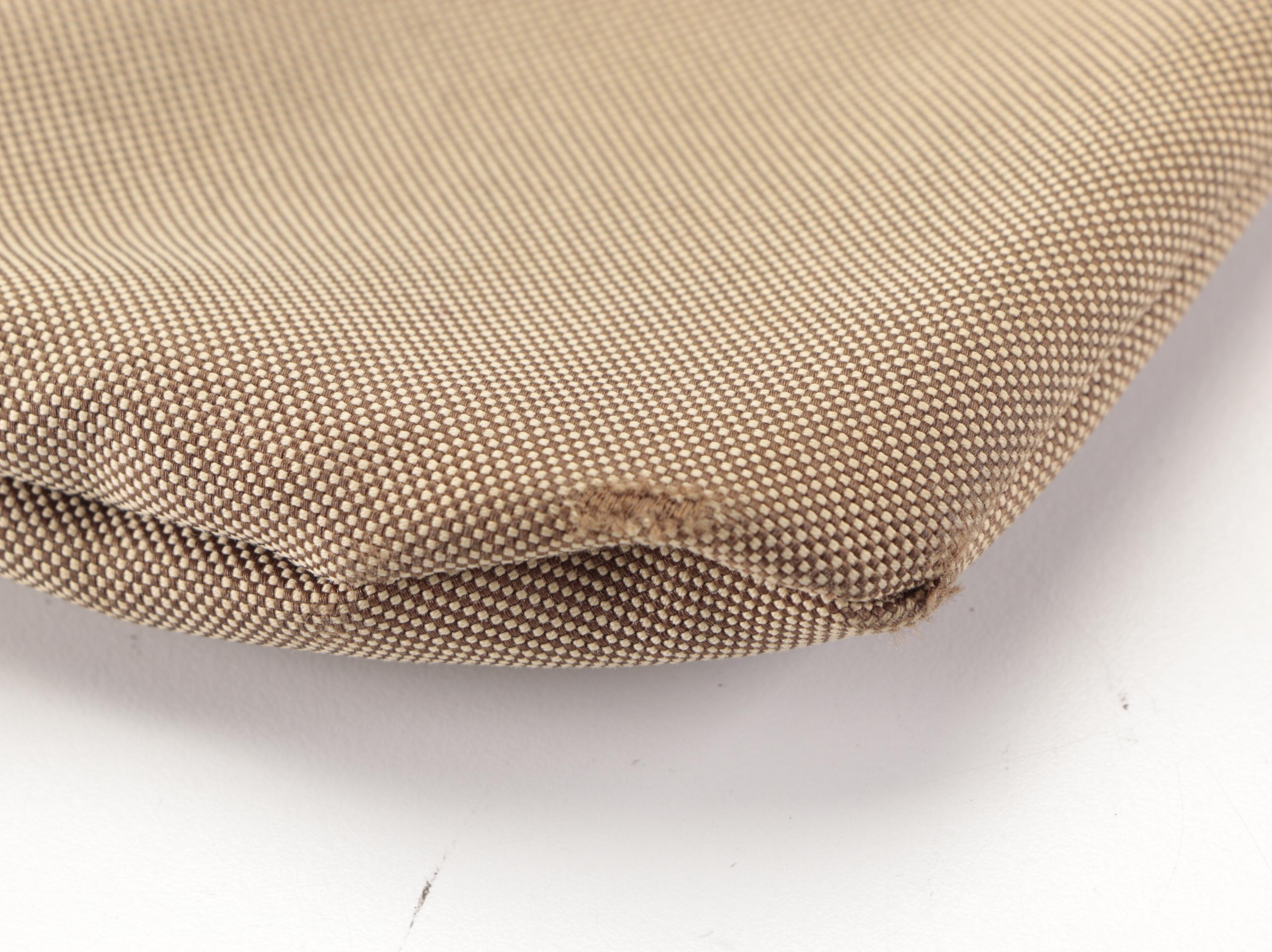 Prada Crossbody Bag in Logo Jacquard and Leather Trim