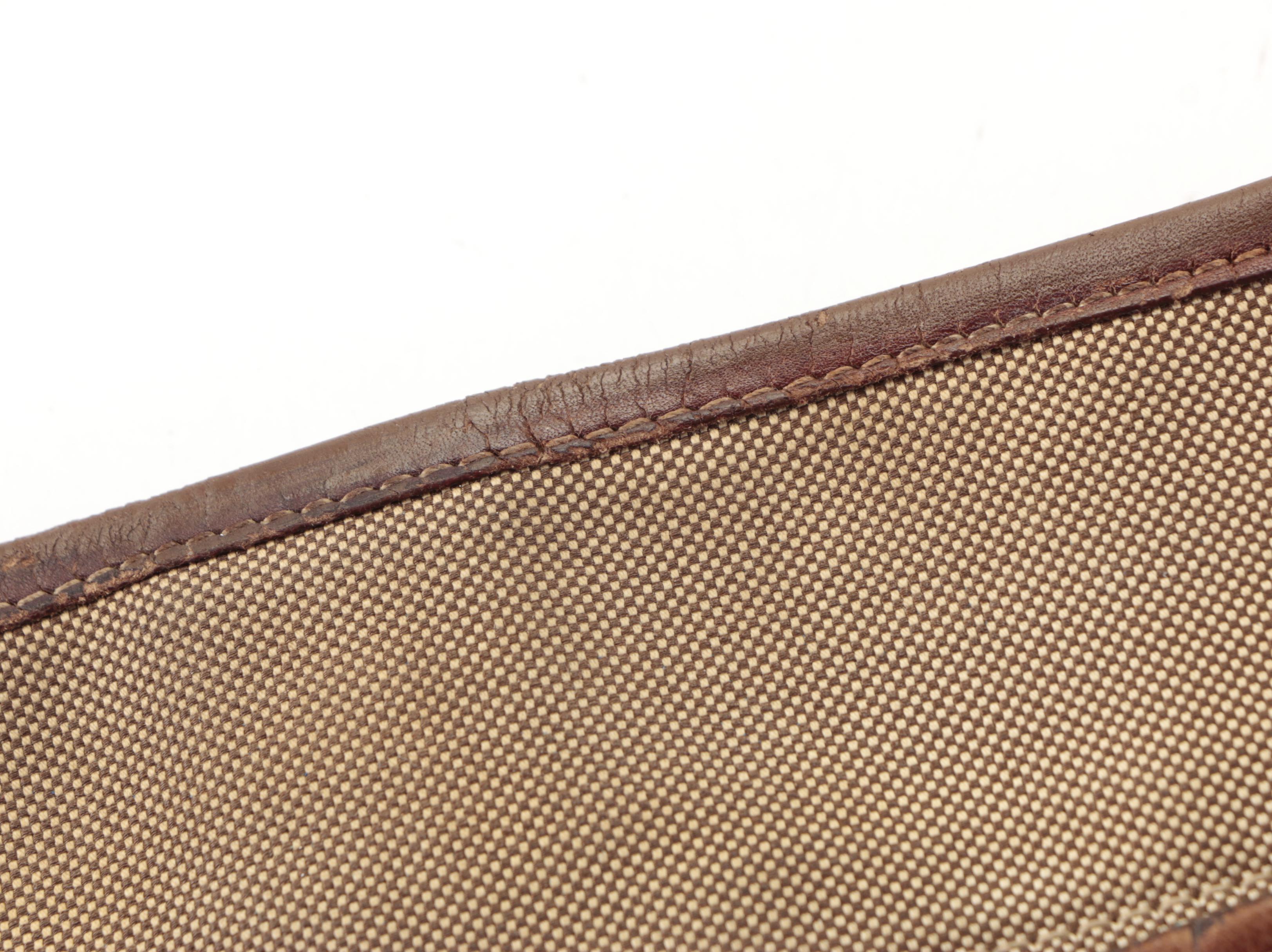 Prada Crossbody Bag in Logo Jacquard and Leather Trim