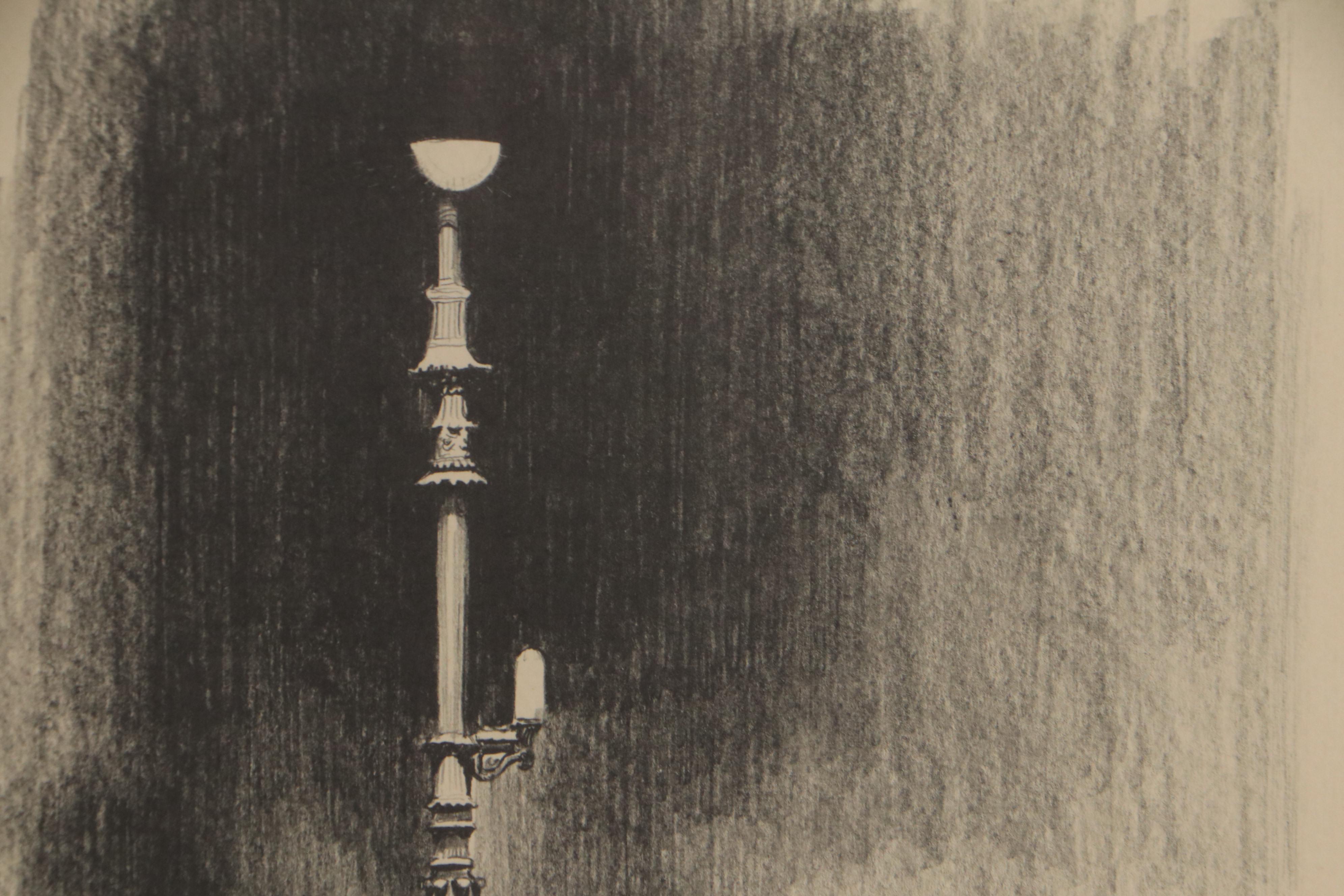 Sheldon Fink Lithograph "Hot Dog Man," Circa 1967