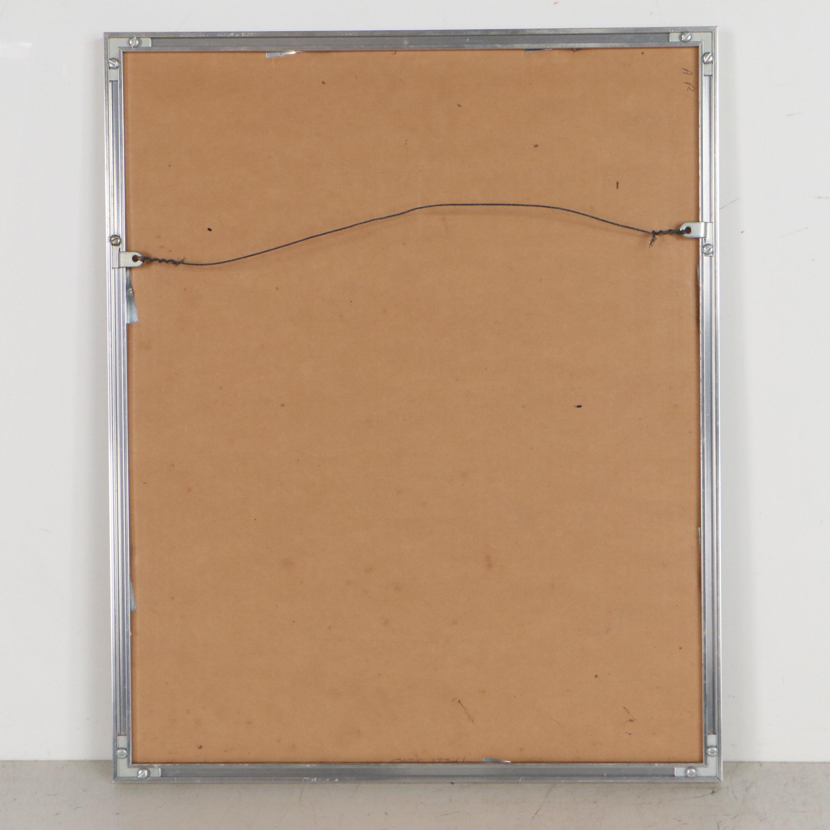 Sheldon Fink Lithograph "Hot Dog Man," Circa 1967