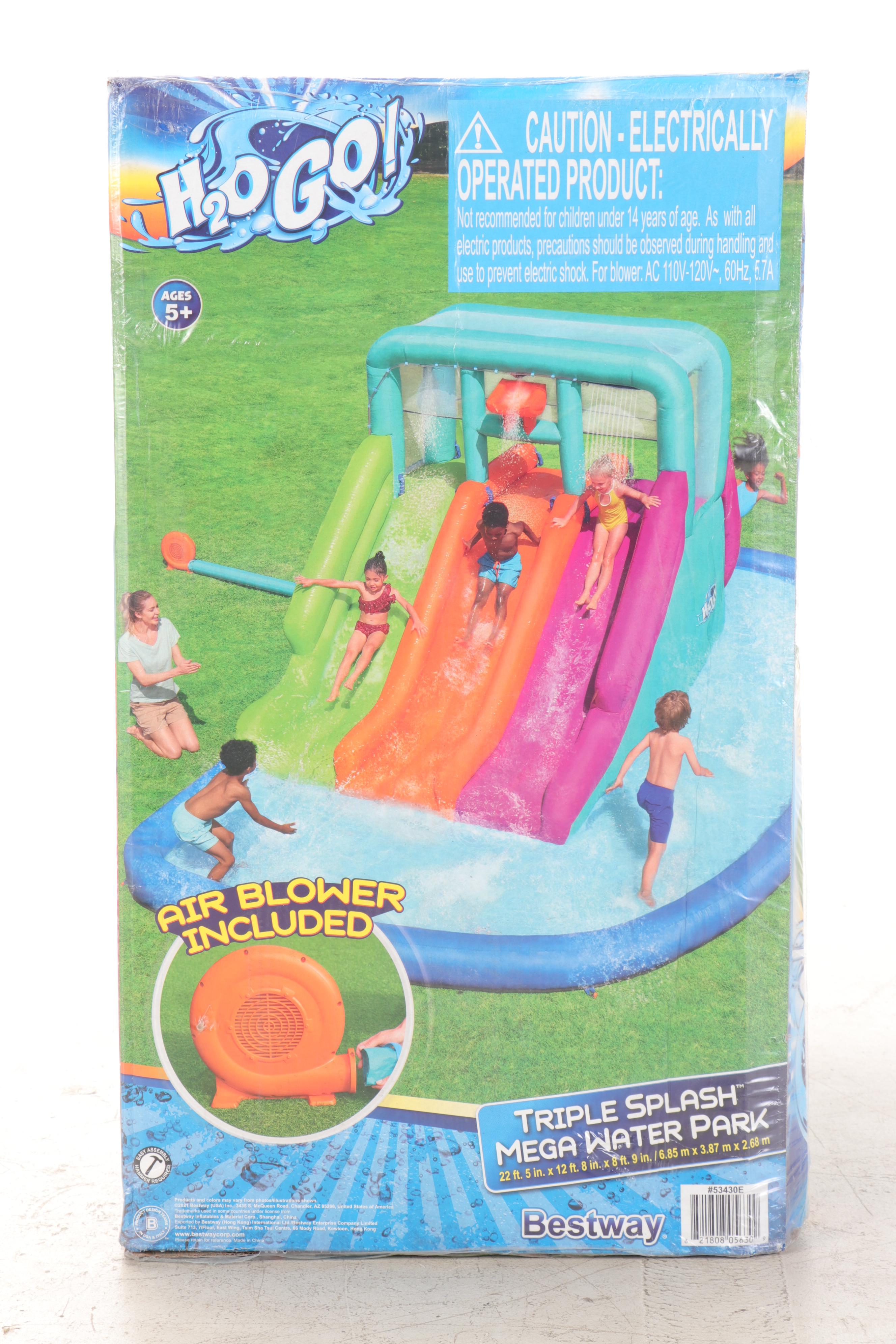 H2OGO! 22' Triple Splash Kids Inflatable Water Park