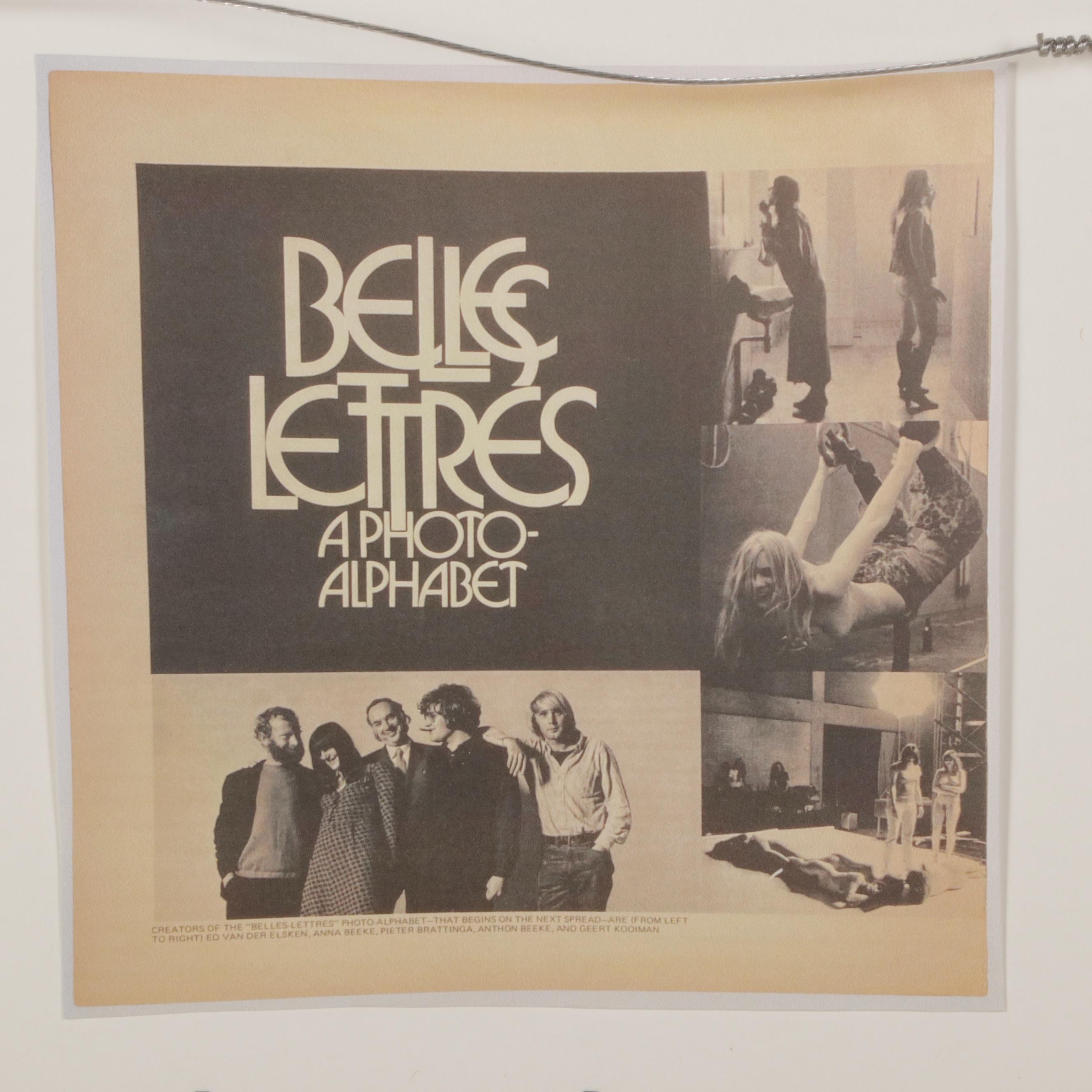 Offset Lithograph "F" From "Belles Lettres: A Photo-Alphabet," 1971