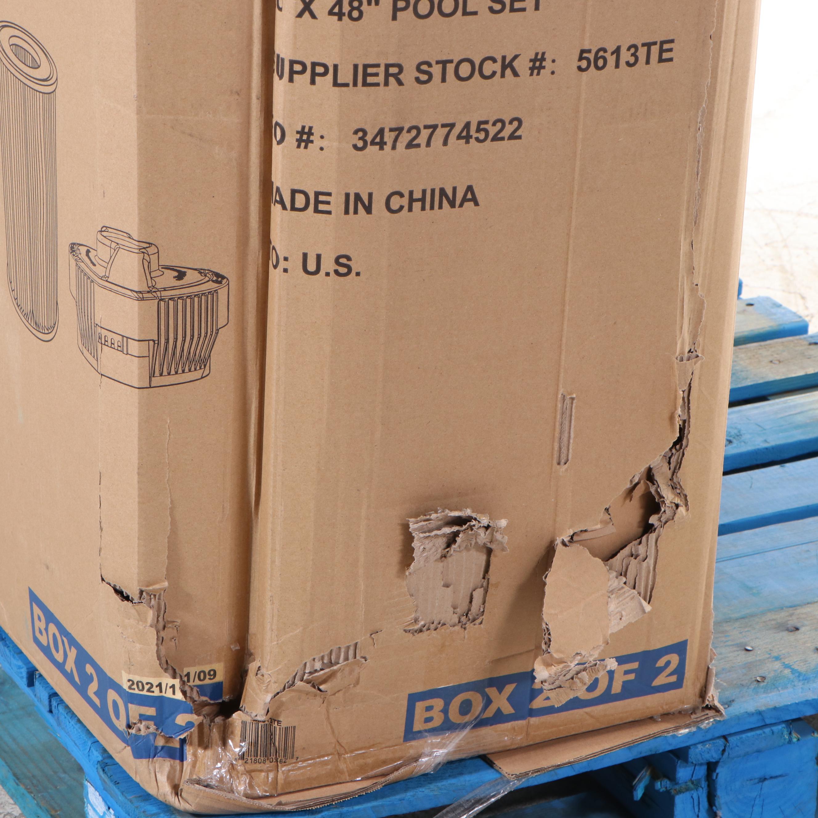 Bestway Power Steel Deluxe Series 20' x 48" Above Ground Pool Set and Floats