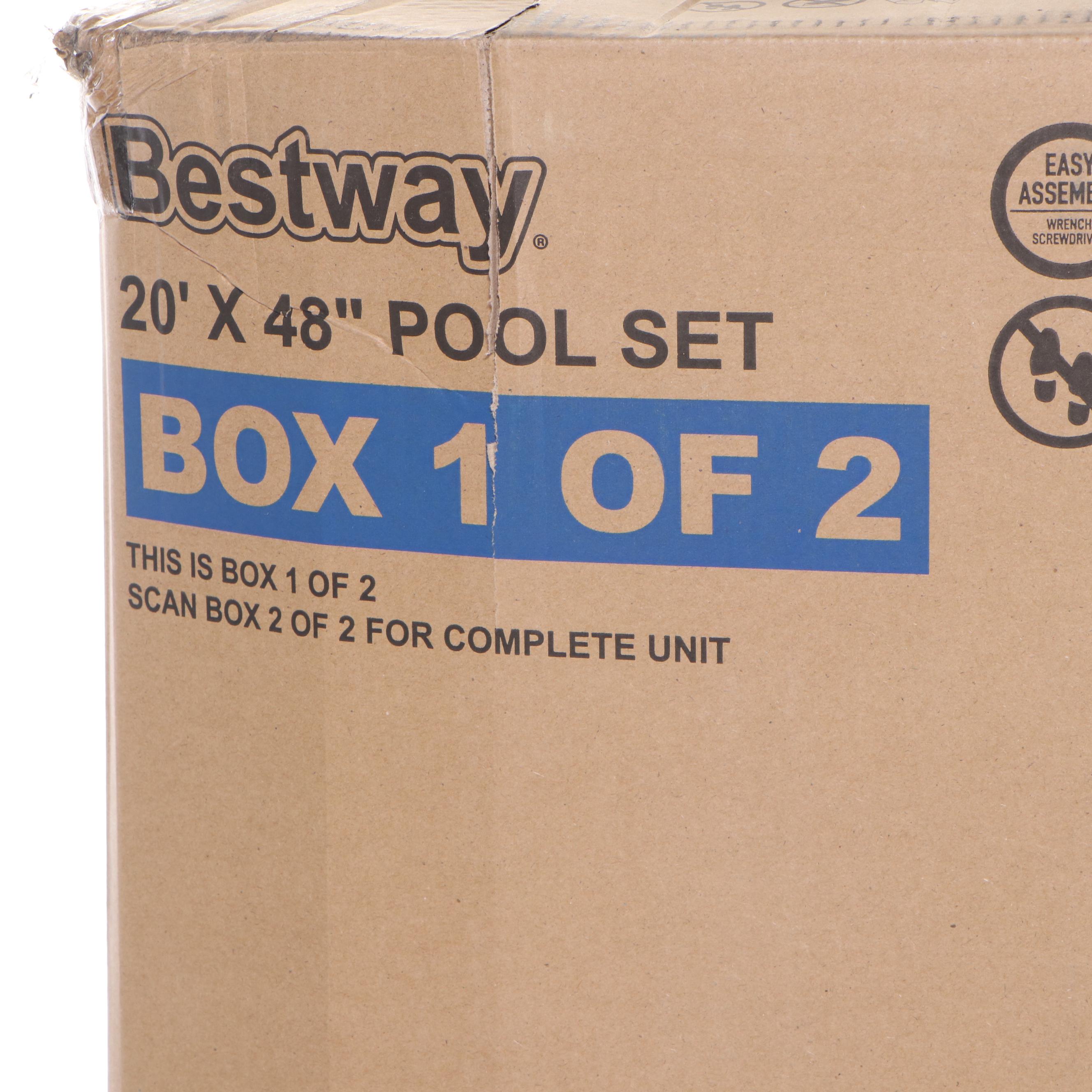 Bestway Power Steel Deluxe Series 20' x 48" Above Ground Pool Set