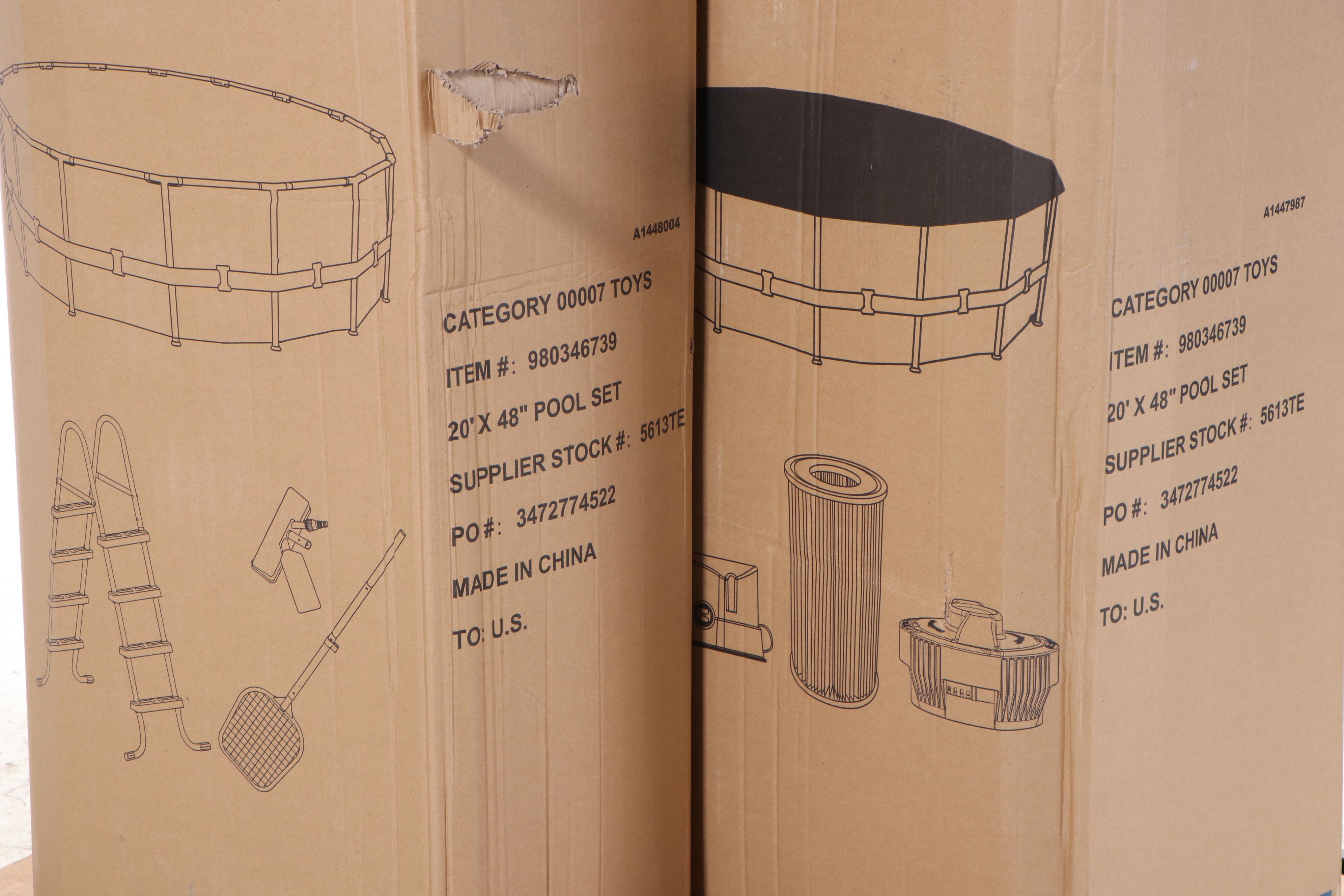 Bestway Power Steel Deluxe Series 20' x 48" Above Ground Pool Set