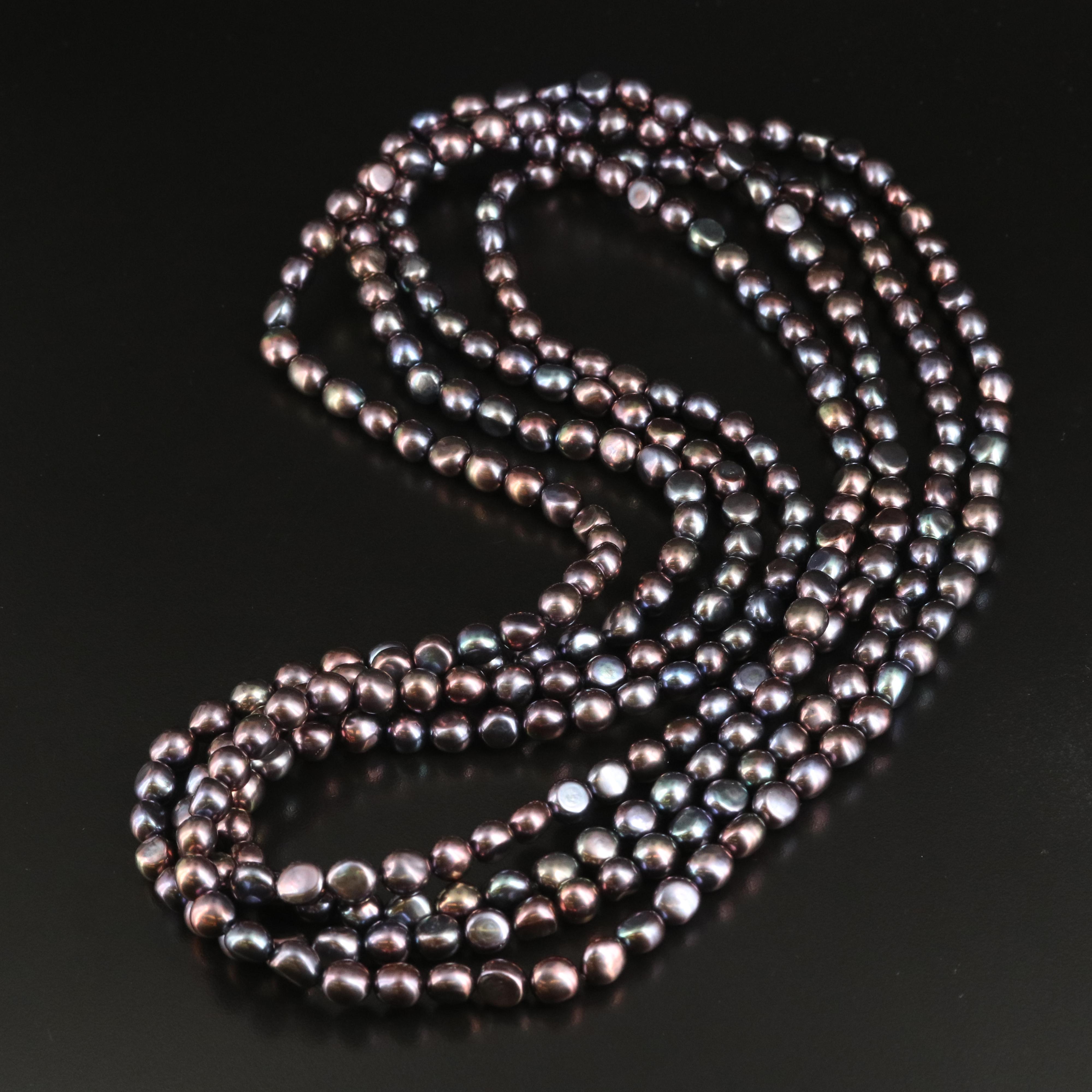 Rope Length Pearl Necklace