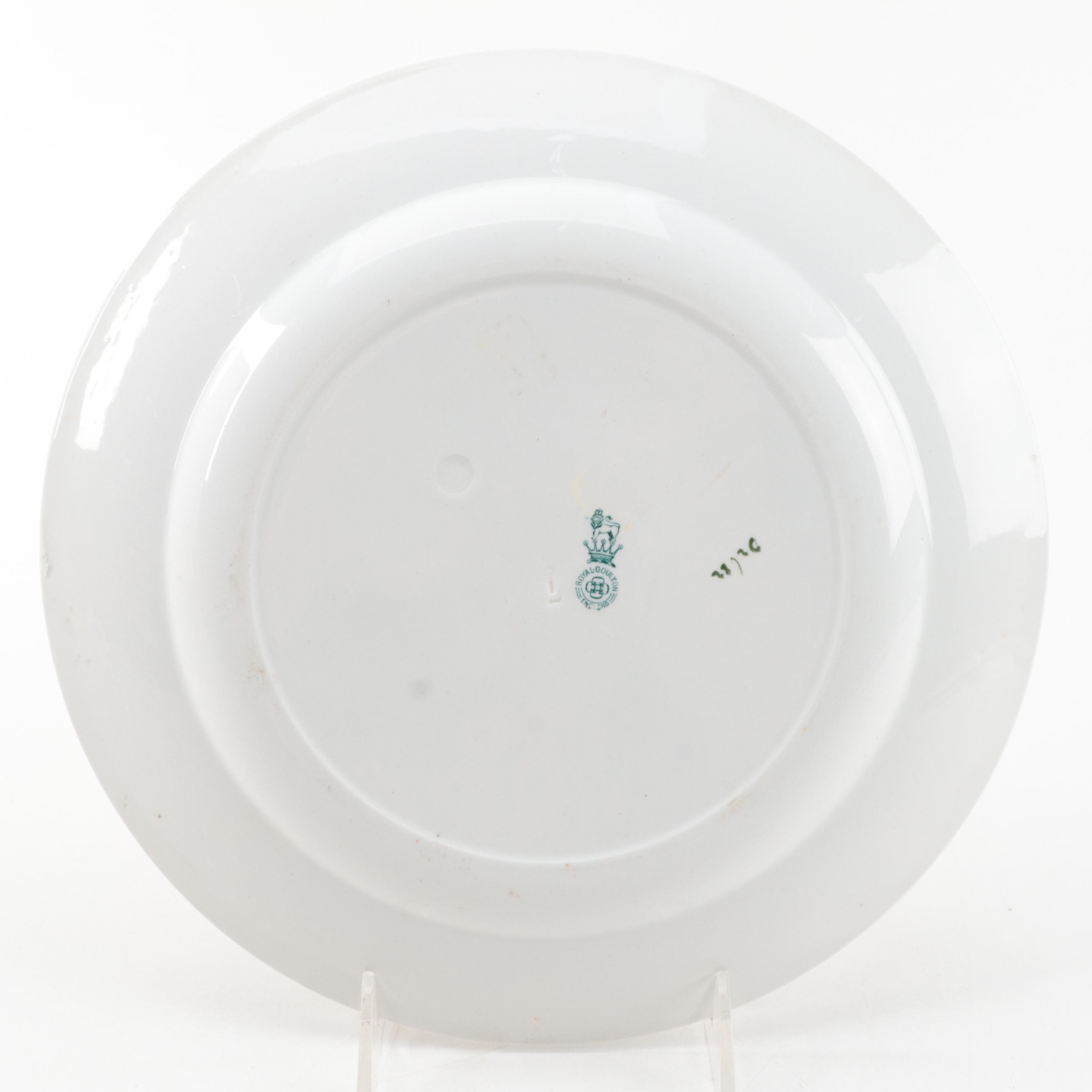 Royal Doulton Series Ware "Coaching Days" Tableware, Late 19th to Early 20th C.