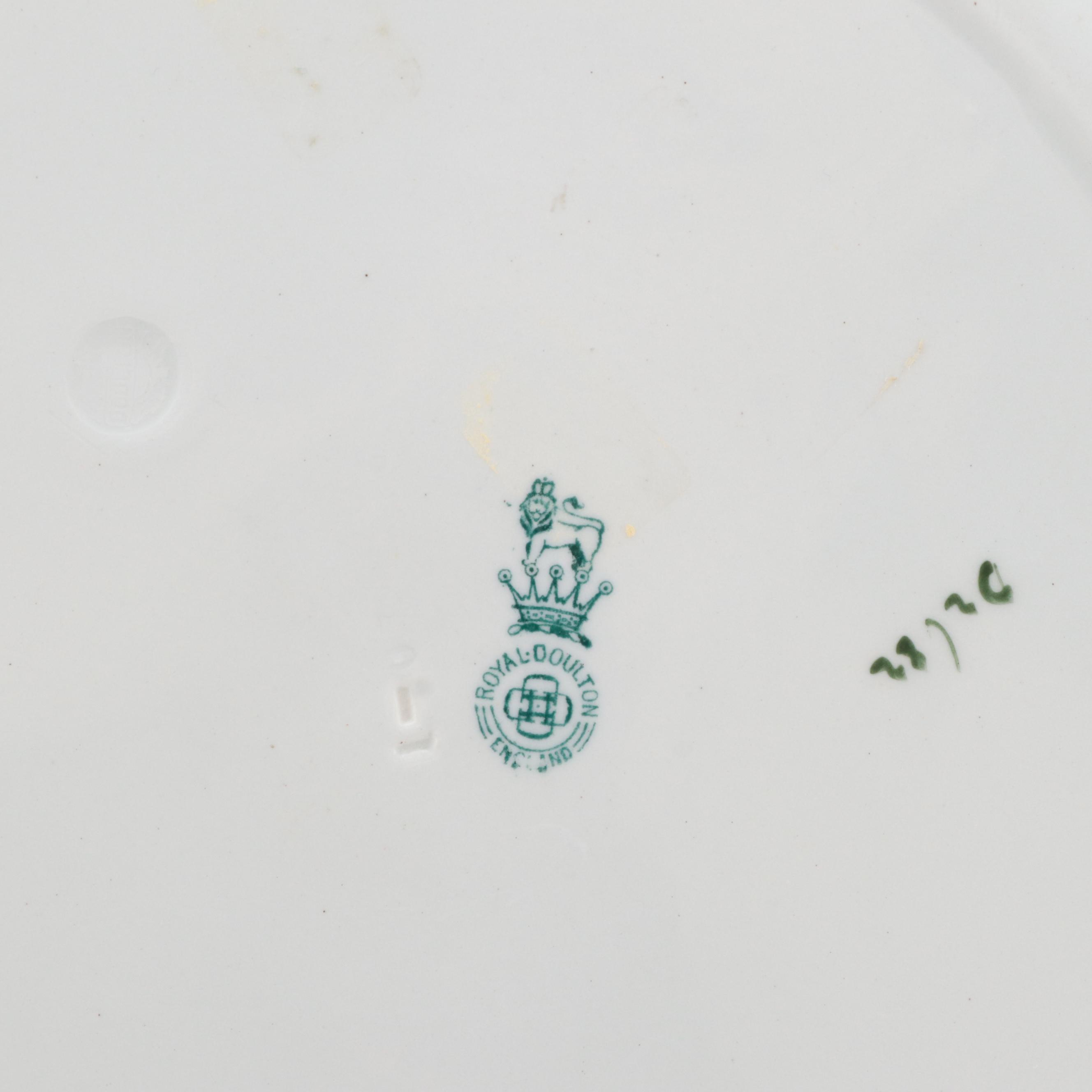 Royal Doulton Series Ware "Coaching Days" Tableware, Late 19th to Early 20th C.