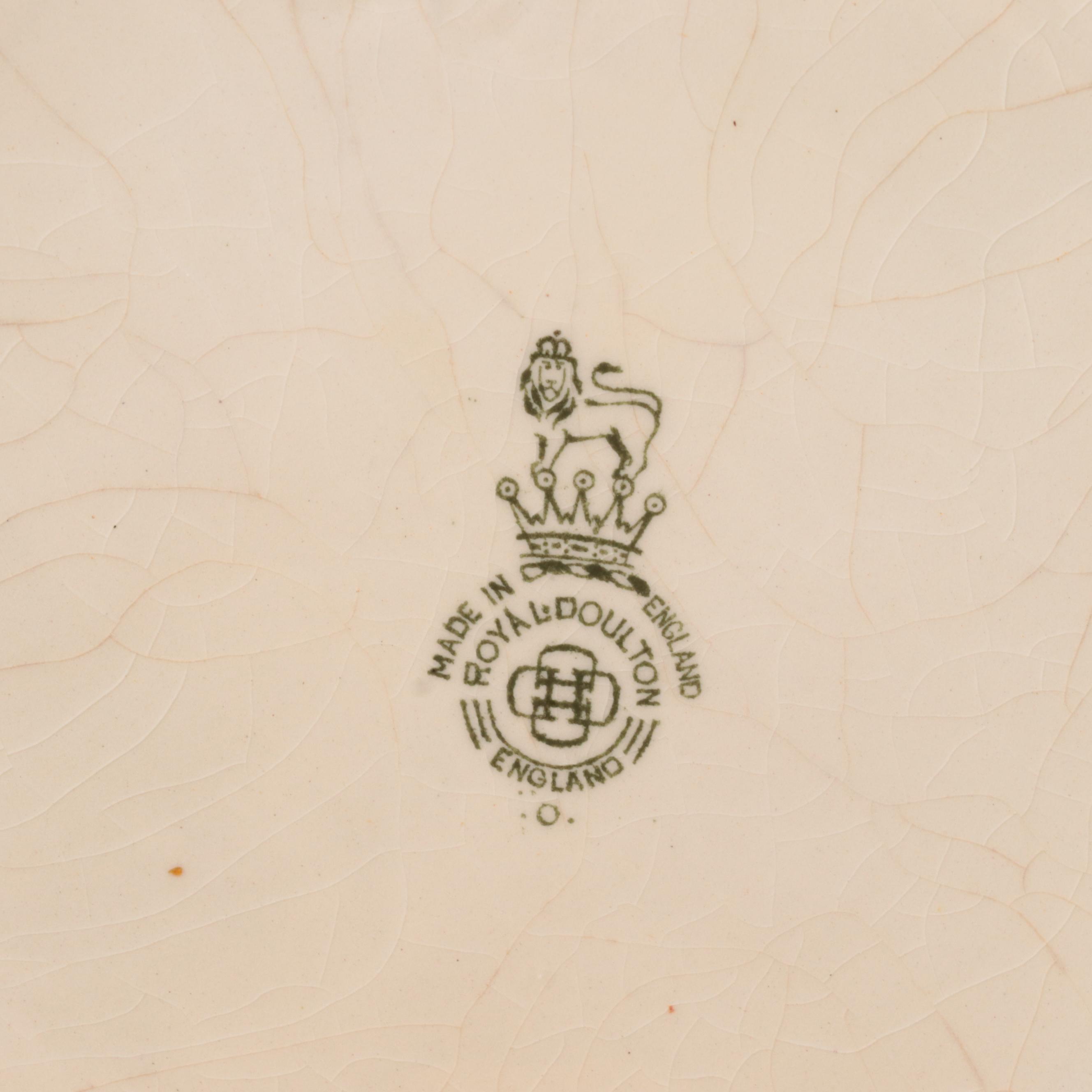 Royal Doulton Series Ware "Coaching Days" Tableware, Late 19th to Early 20th C.