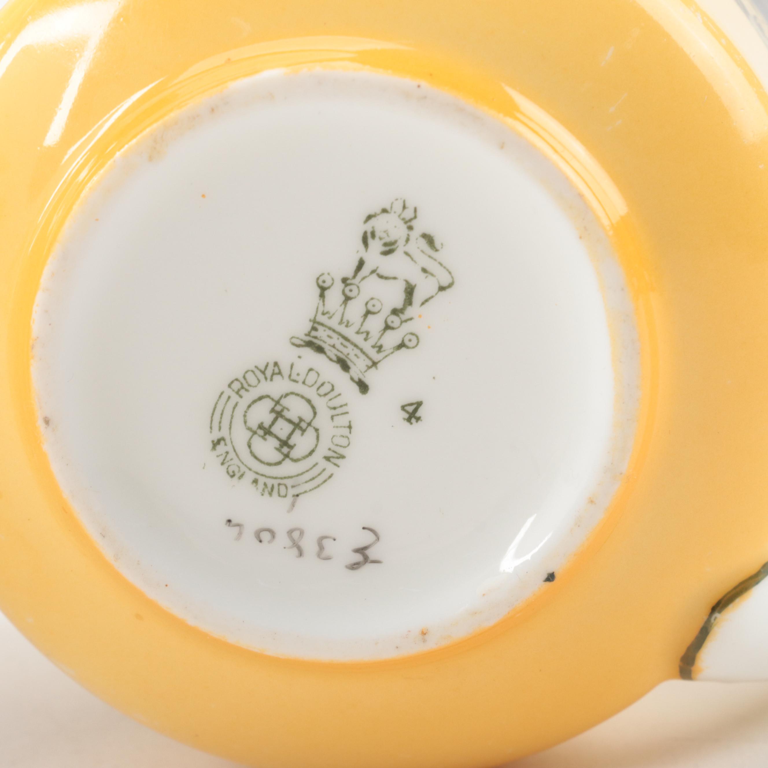Royal Doulton Series Ware "Coaching Days" Tableware, Late 19th to Early 20th C.