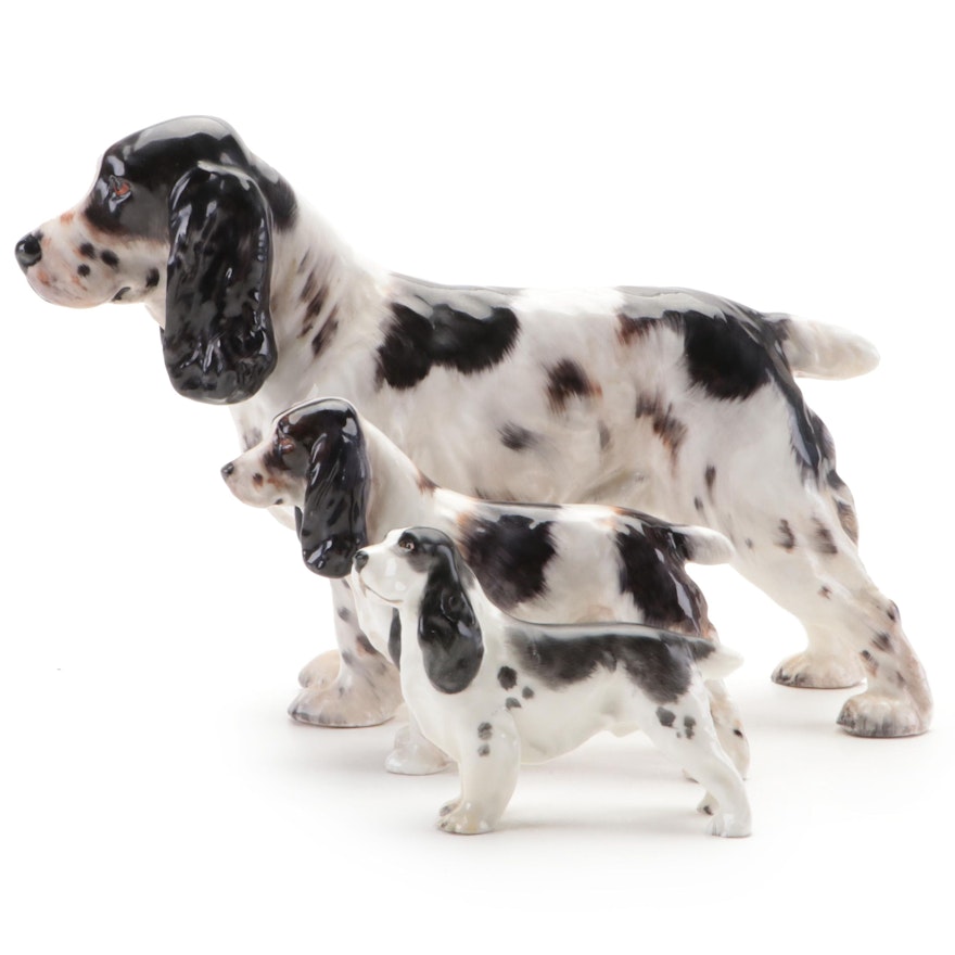 Royal Doulton Bone China Springer Spaniel Figures