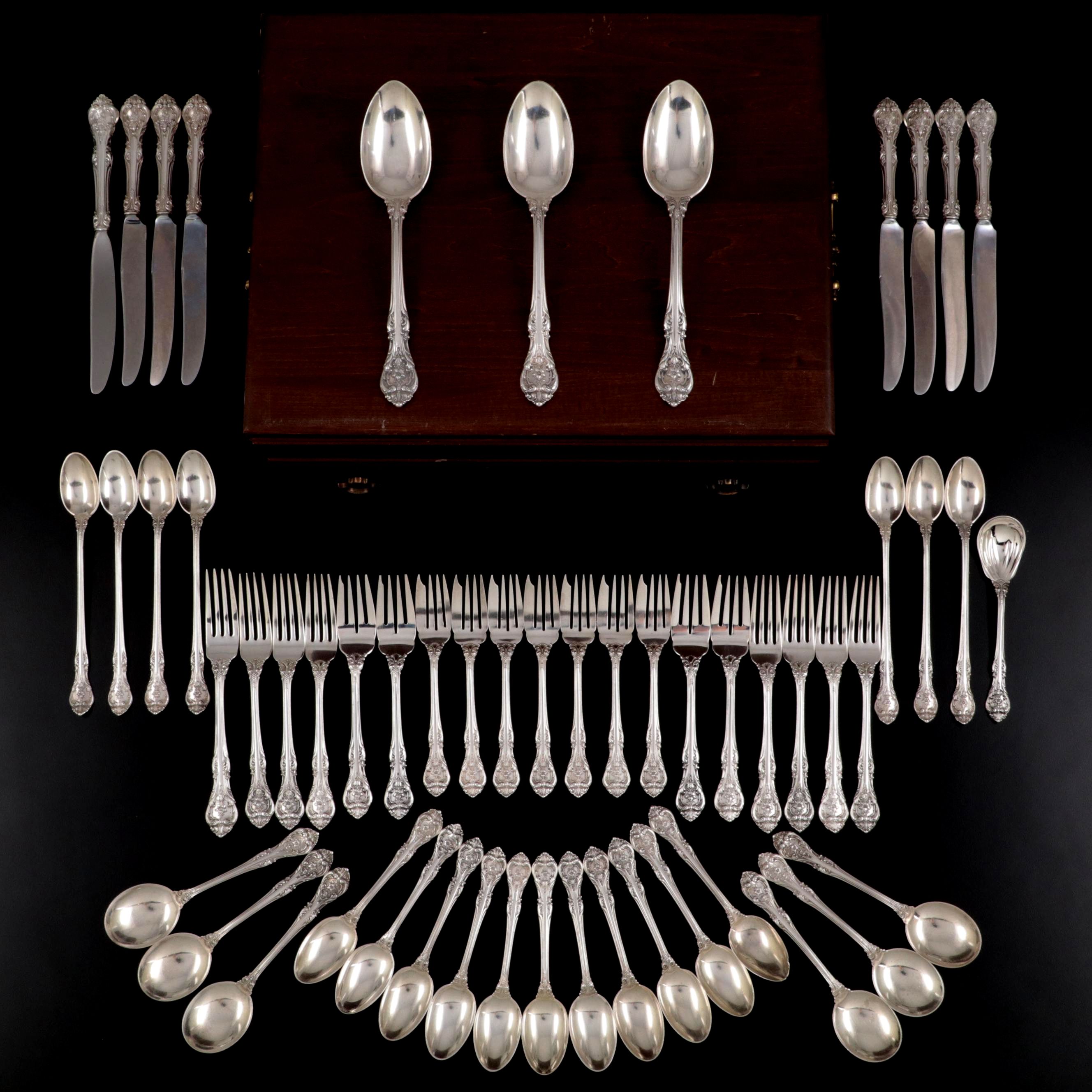 Gorham "King Edward" Sterling Silver Flatware and Serving Utensils