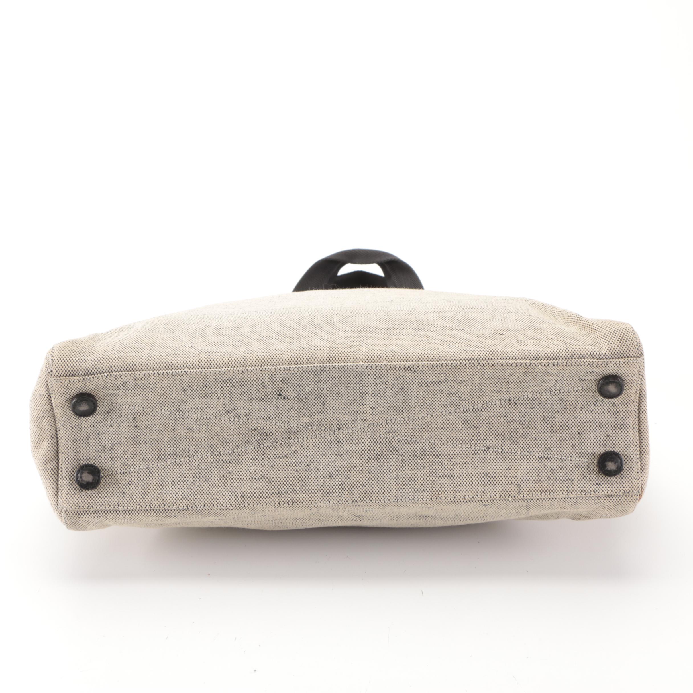 Prada Canvas Zip Handbag