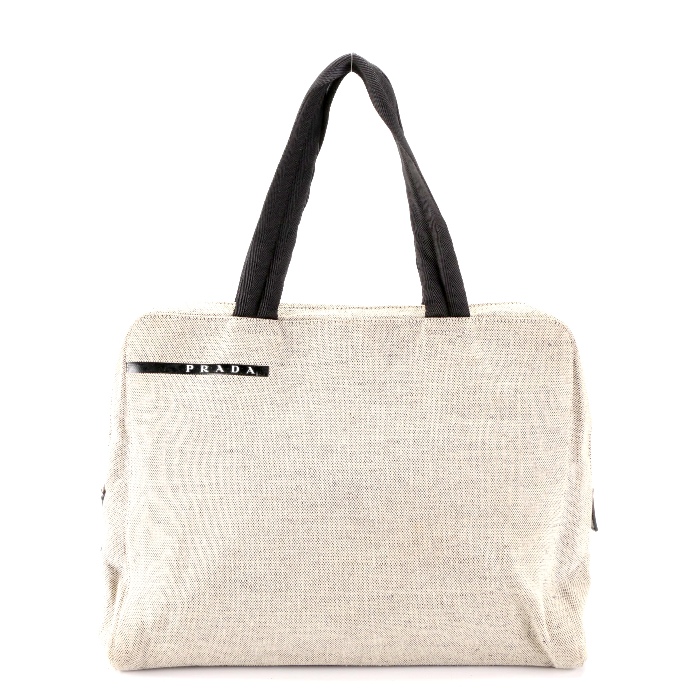 Prada Canvas Zip Handbag