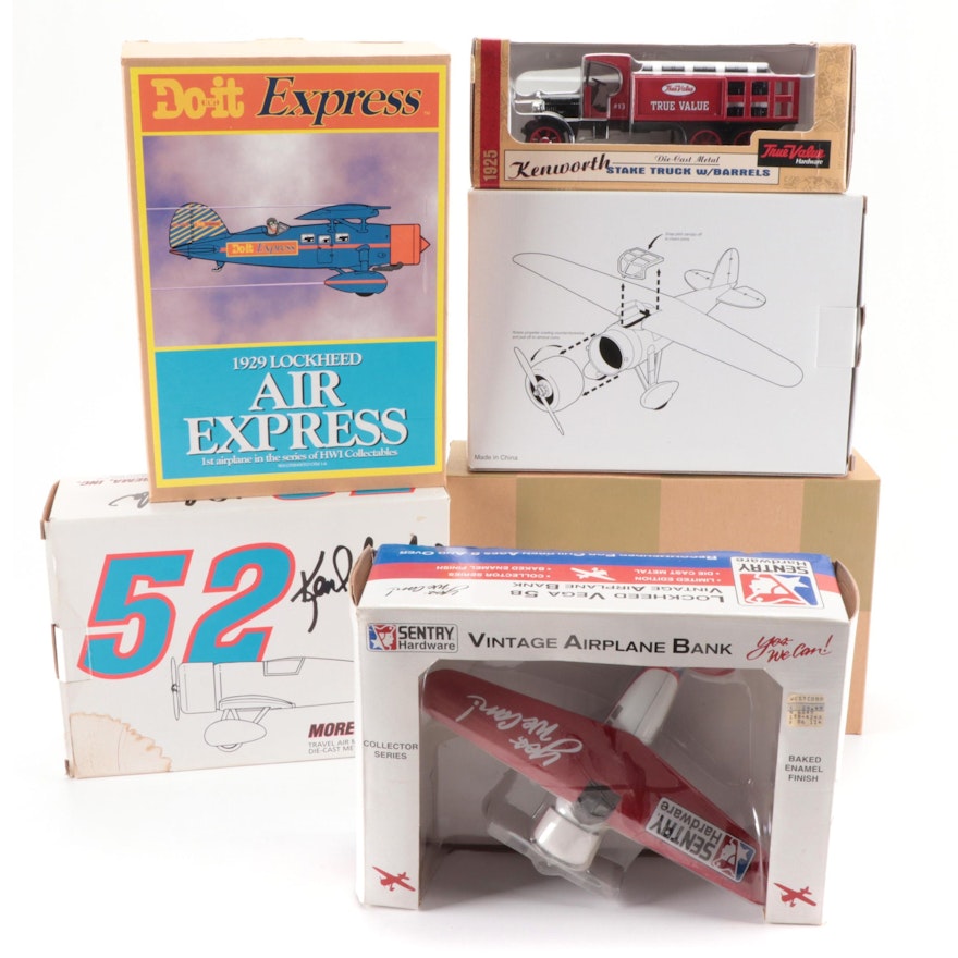 Ertl, Liberty Classics, and Other Diecast Truck and Airplane Banks