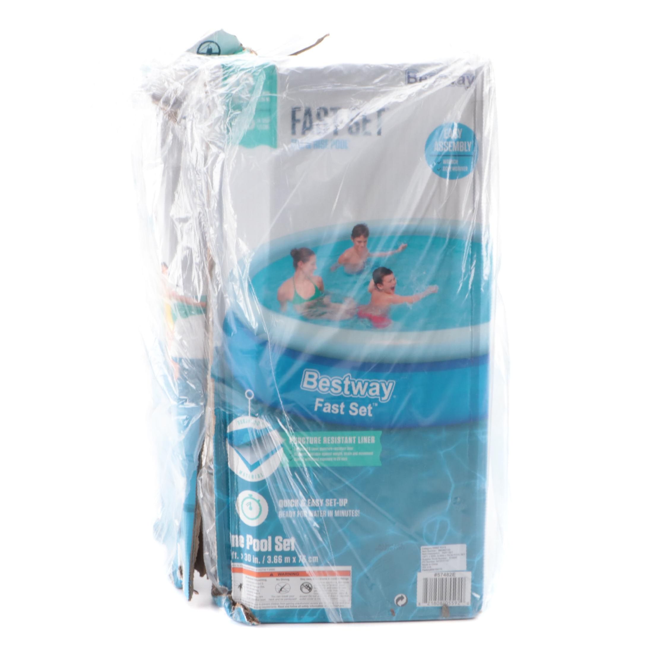 Bestway Fast Set Fill and Rise 12' Inflatable Pool With Pump and Filter