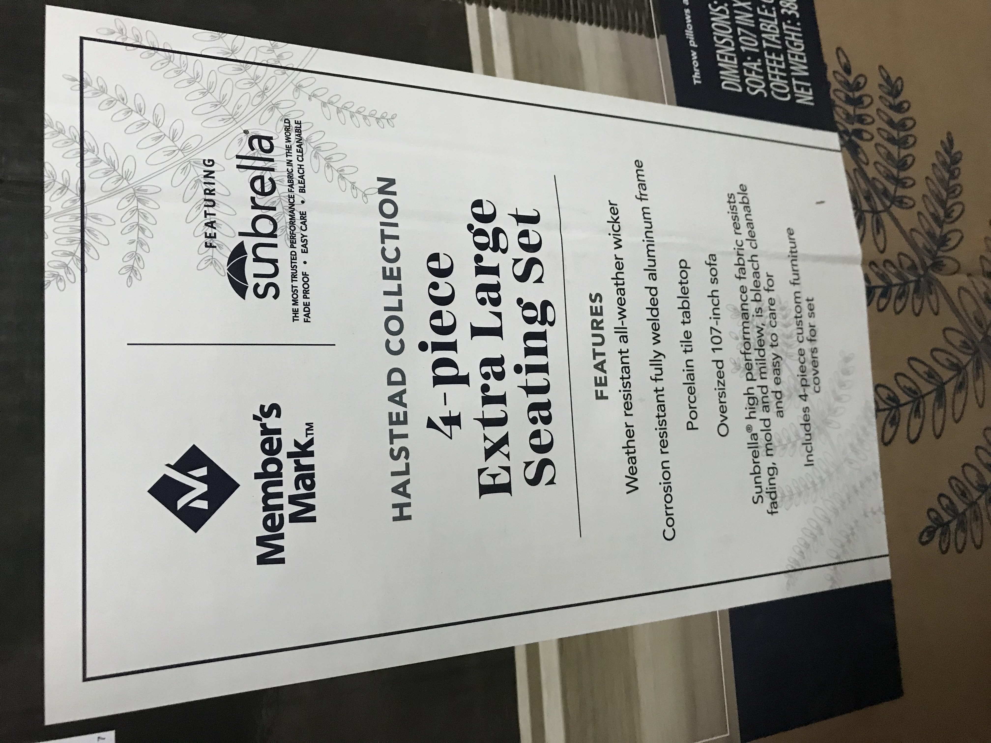 Member's Mark Halstead Collection Four-Piece Seating Set