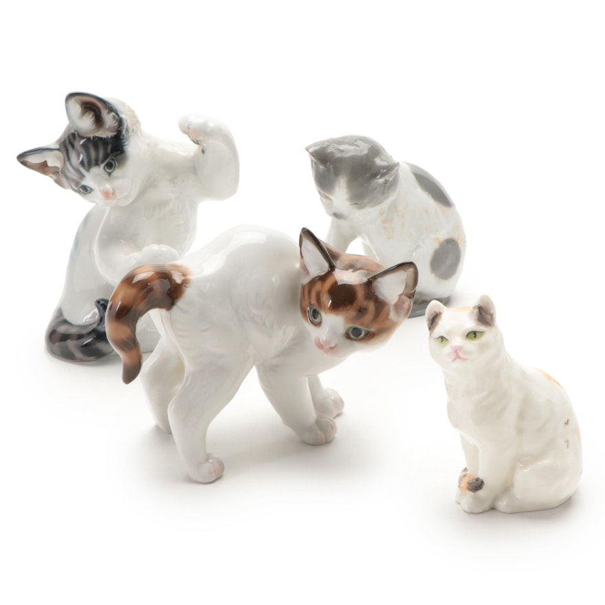 Rosenthal and Other Porcelain Cat Figures