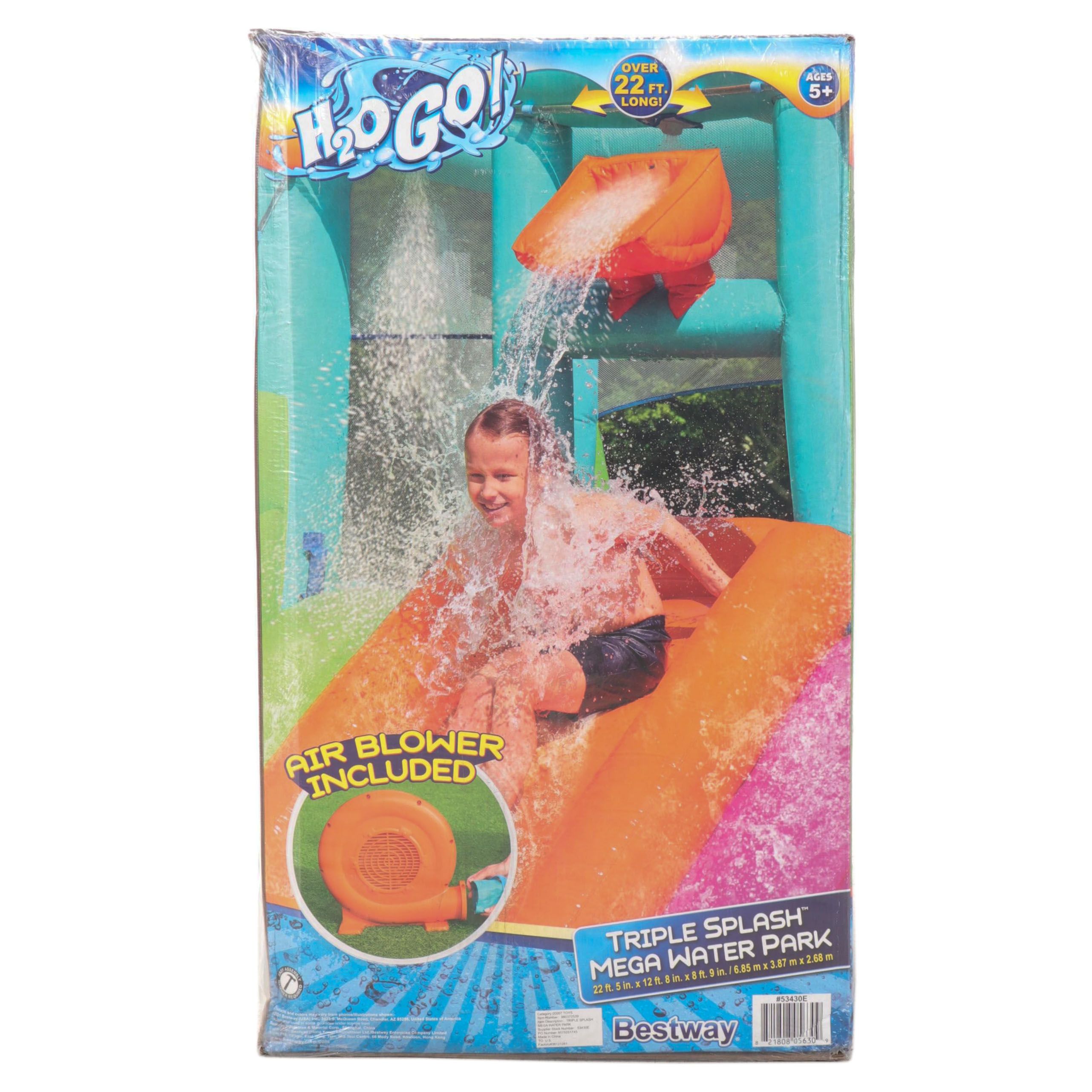 H2OGO! 22' Triple Splash Kids Inflatable Water Park