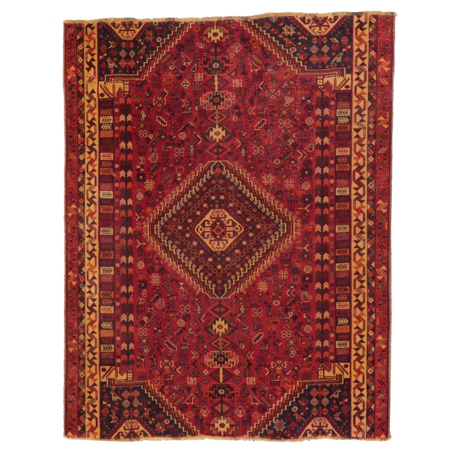 5'6 x 7'1 Hand-Knotted Persian Lurs Area Rug