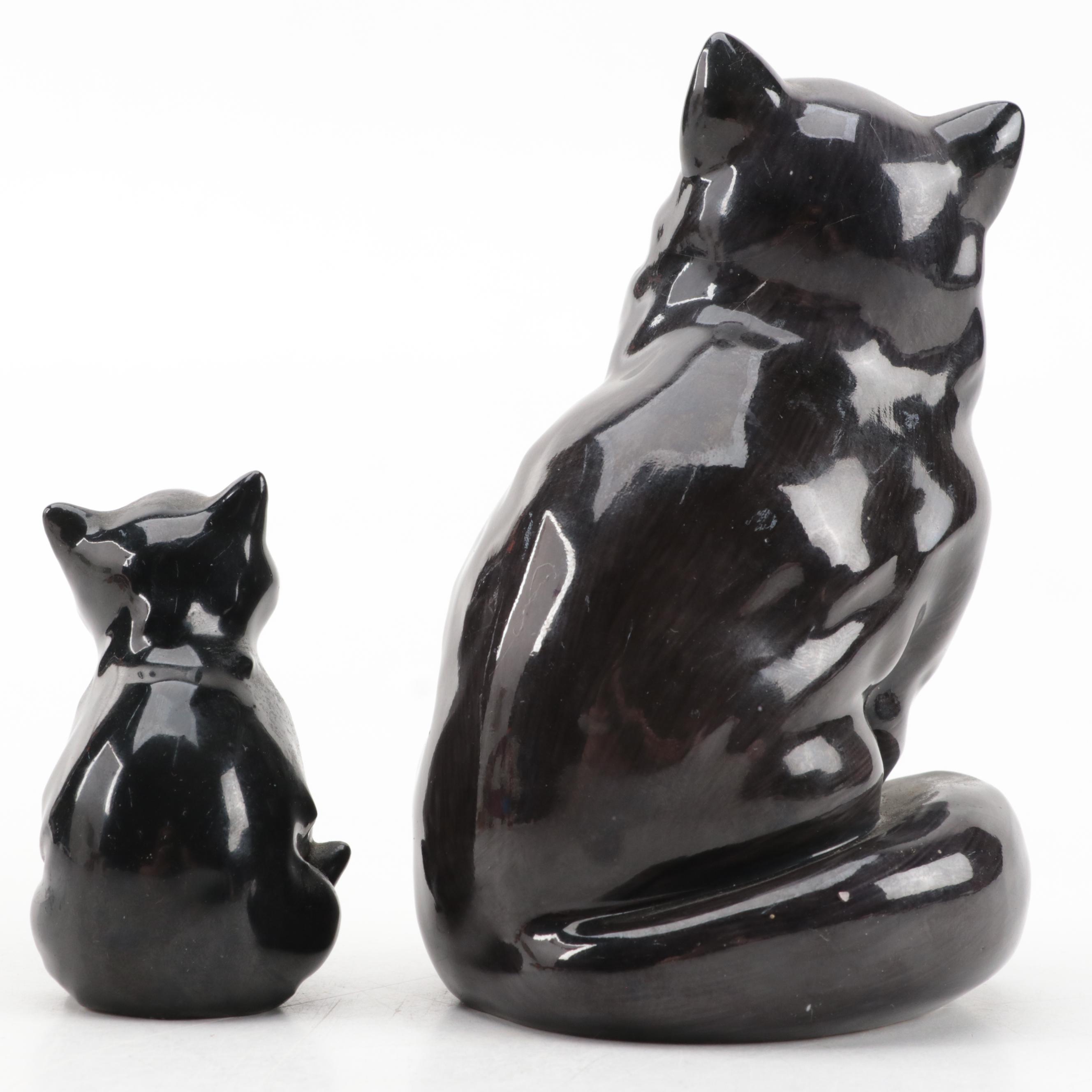 Royal Doulton and Royal Worcester Bone China Cat Figures