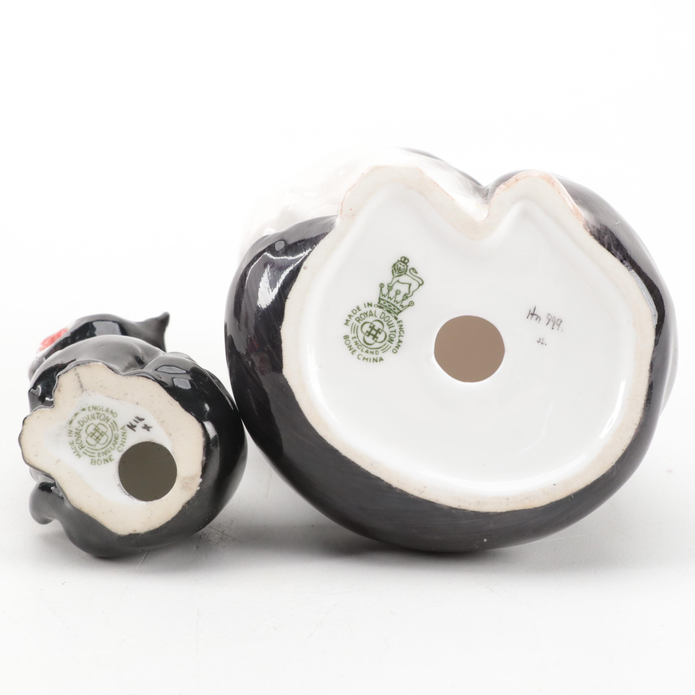 Royal Doulton and Royal Worcester Bone China Cat Figures