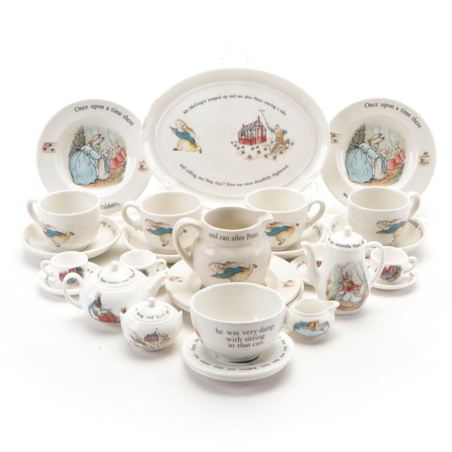 Wedgwood "Peter Rabbit" Beatrix Potter Bone China Children's Dinnerware