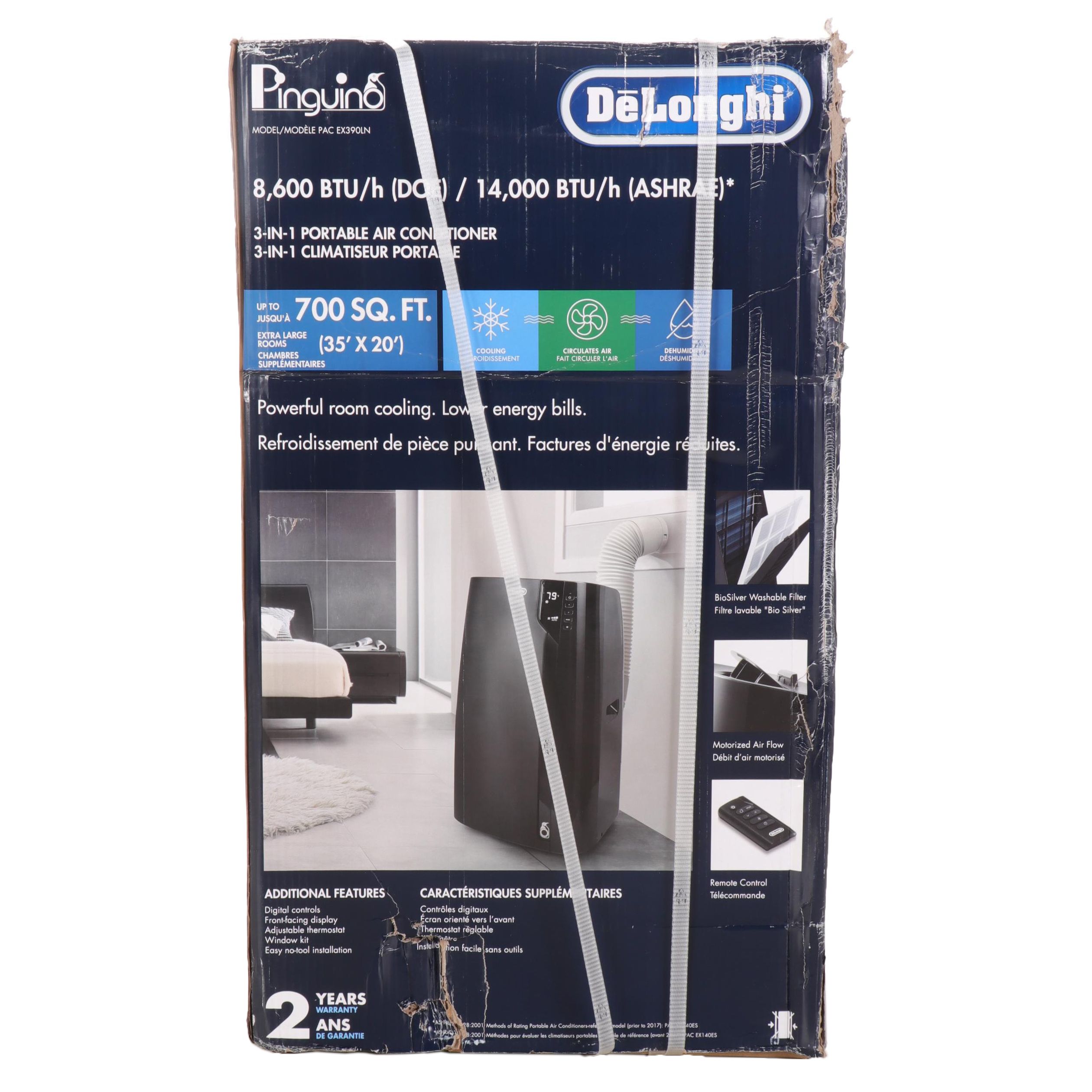 DeLonghi Pinguino 700 Sq. Ft. Portable Air Conditioner