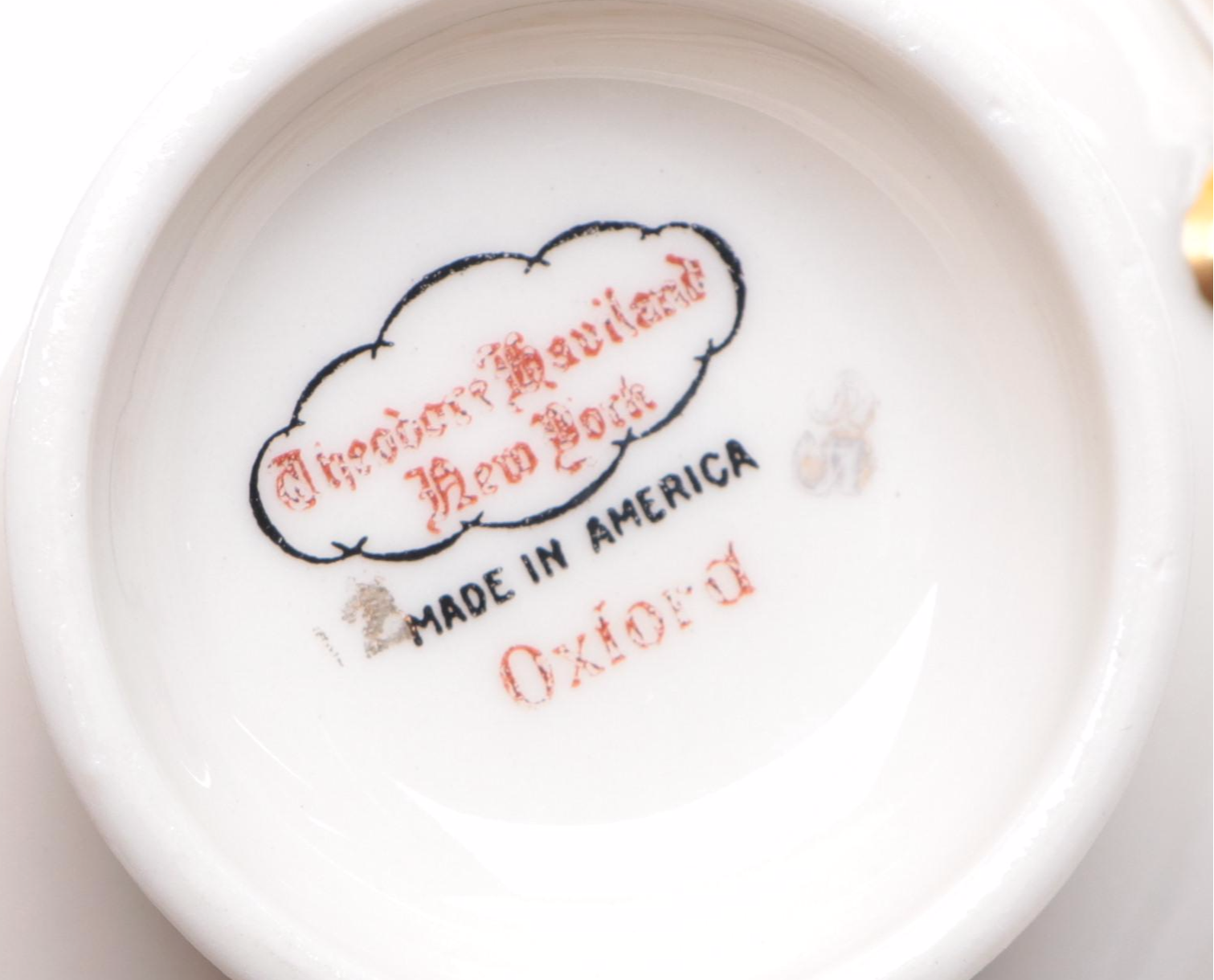 Theodore Haviland "Oxford" Porcelain Dinnerware, 1959–1961