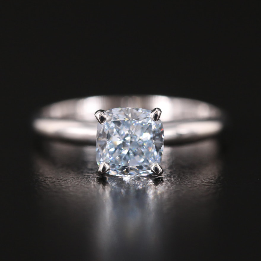 14K 1.39 CT Lab Grown Diamond Solitaire Ring