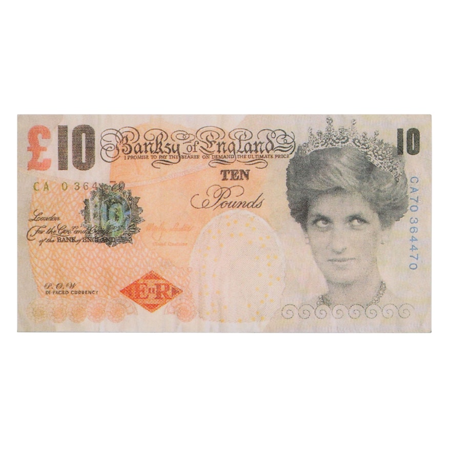 Giclée After Banksy "Di-Faced Tenner," 21st Century